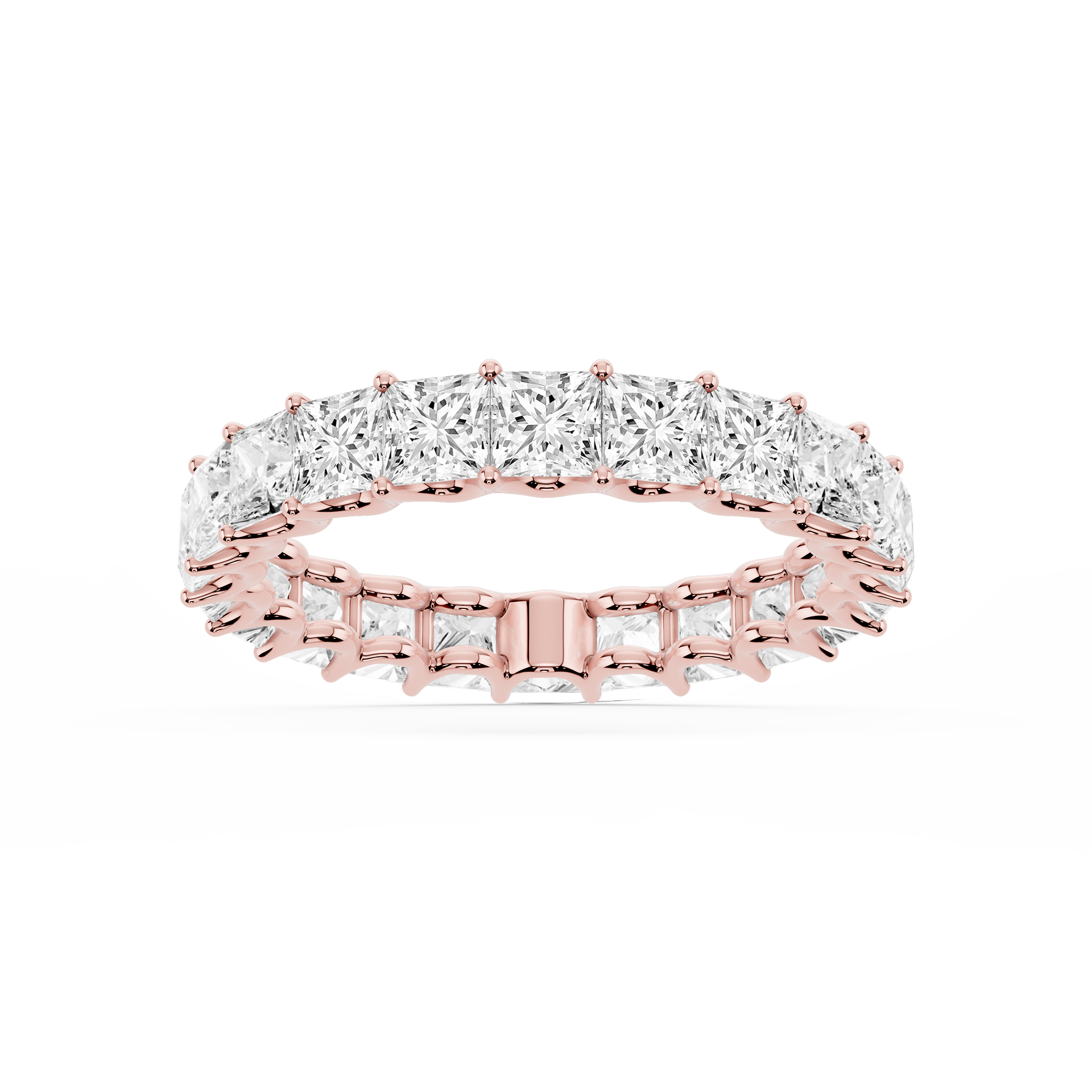 Lovea Romy Eternity Ring Prinzessschliff – Roségold