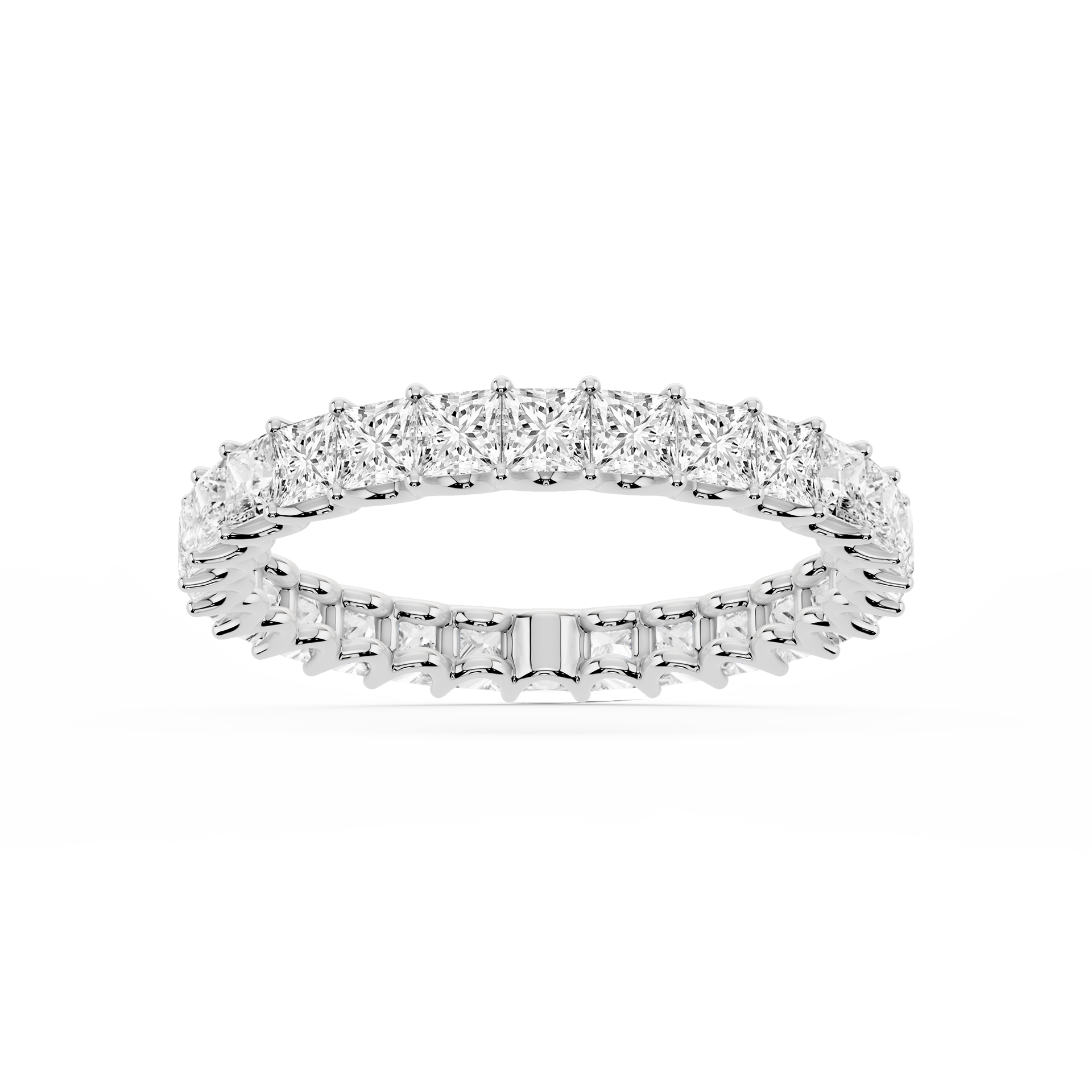 Lovea Romy Eternity Ring Prinzessschliff – Weißgold