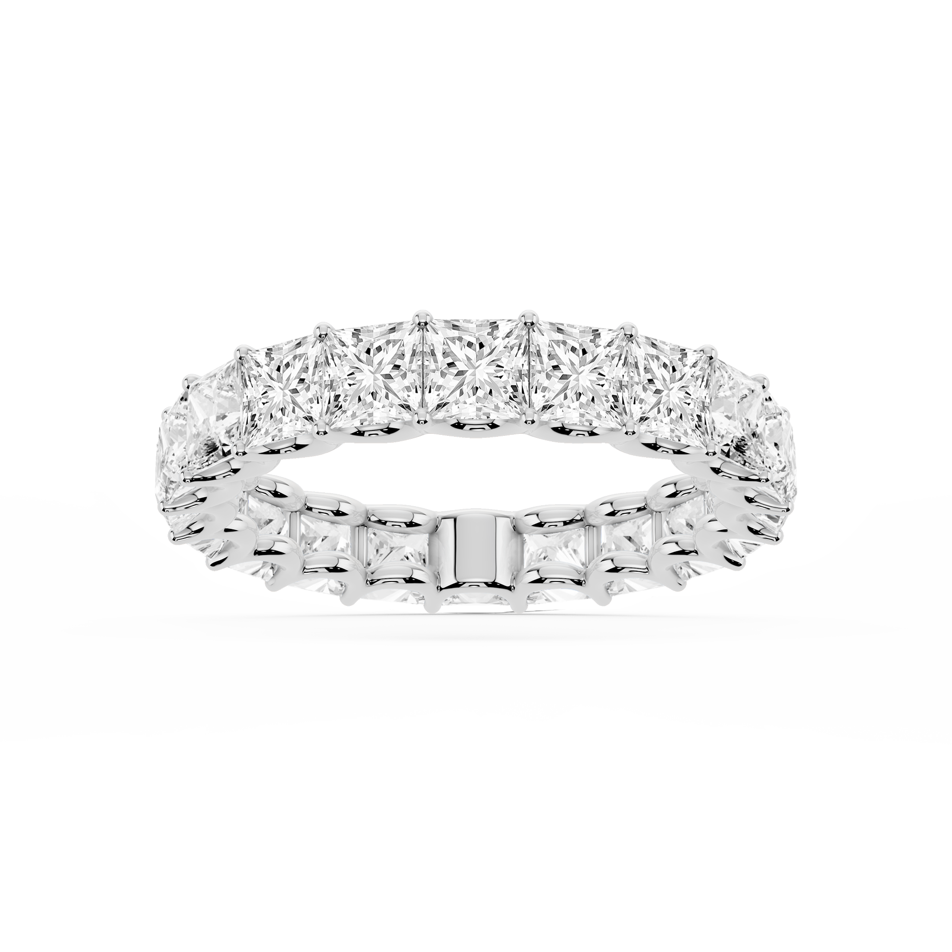 Lovea Romy Eternity Ring Prinzessschliff – Weißgold