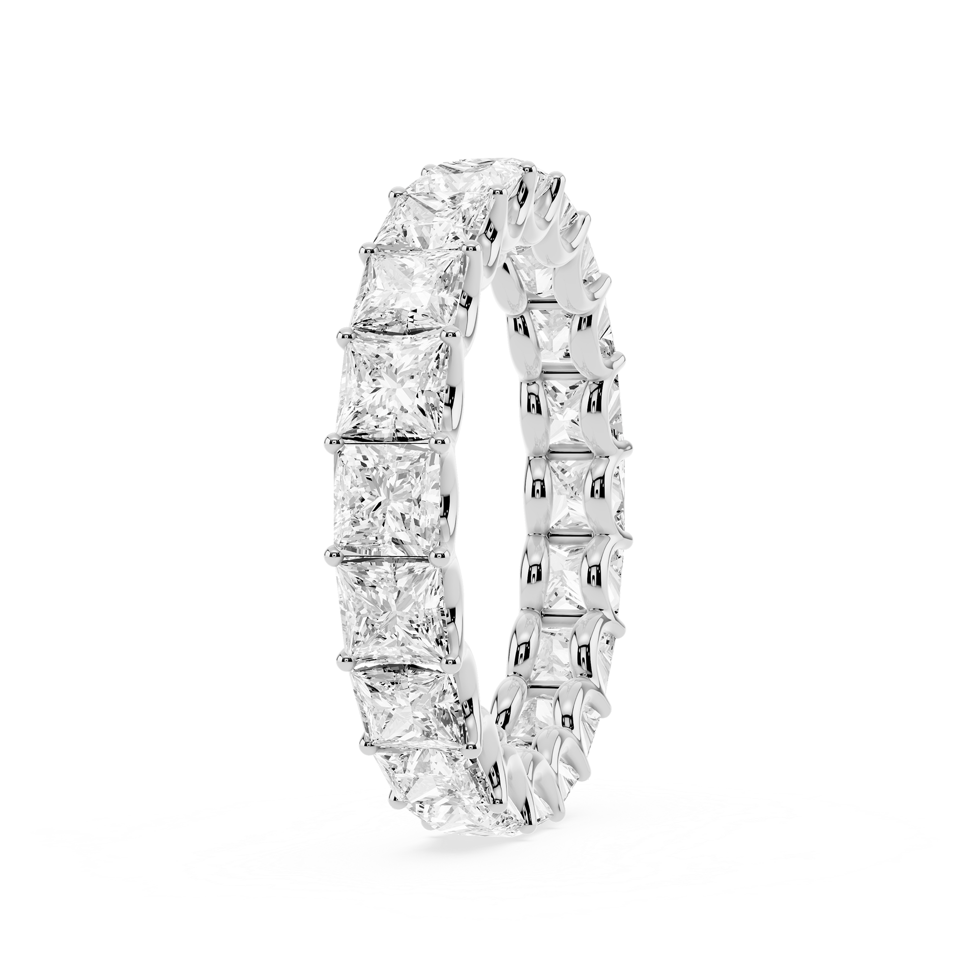 Lovea Romy Eternity Ring Prinzessschliff – Weißgold