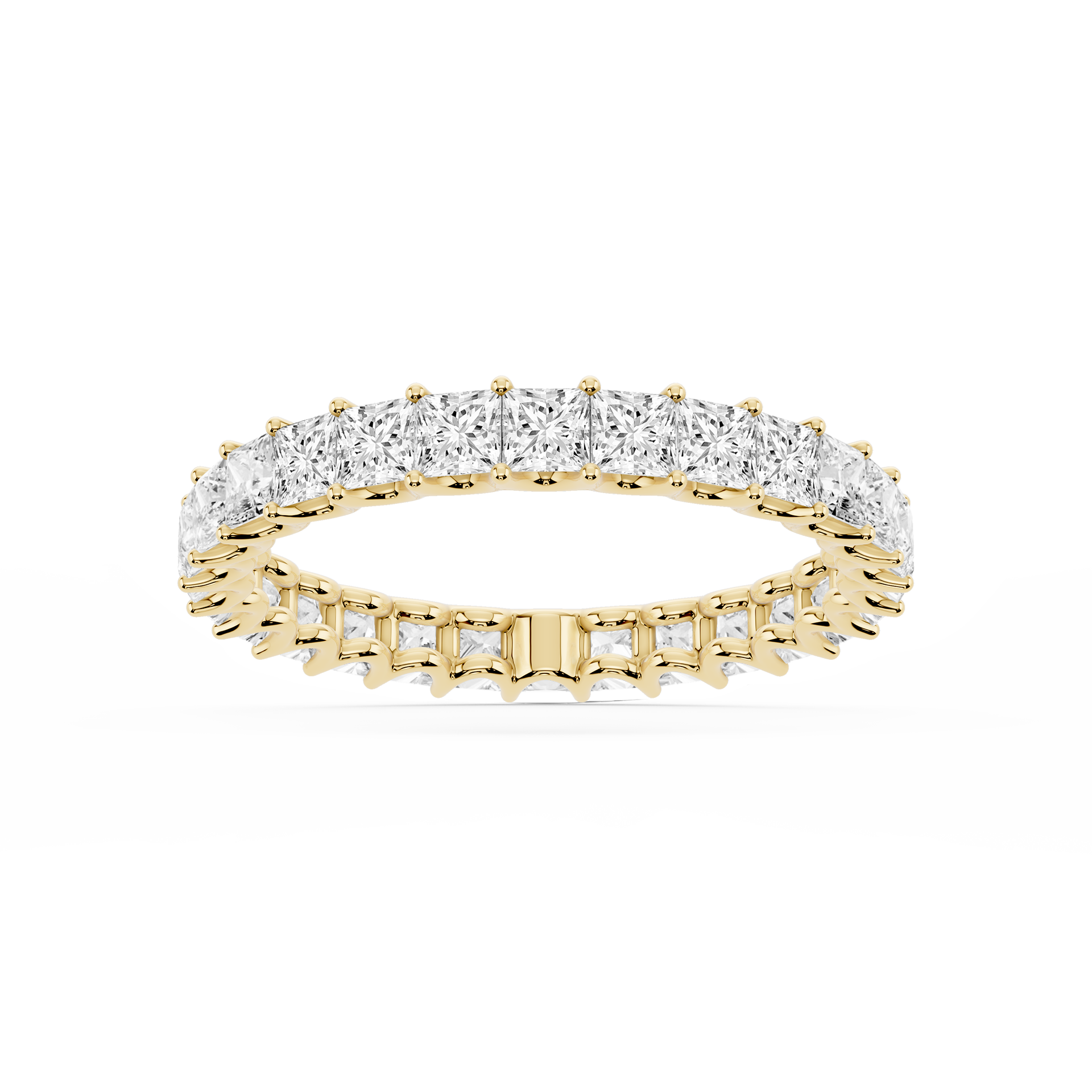 Lovea Romy Eternity Ring Prinzessschliff – Gelbgold