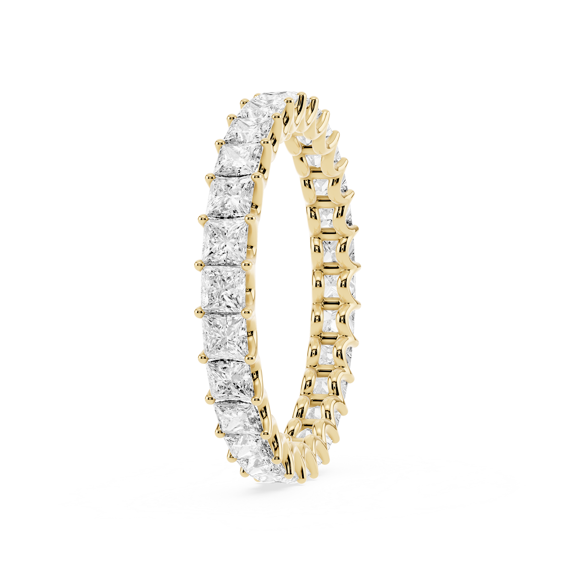 Lovea Romy Eternity Ring Prinzessschliff – Gelbgold