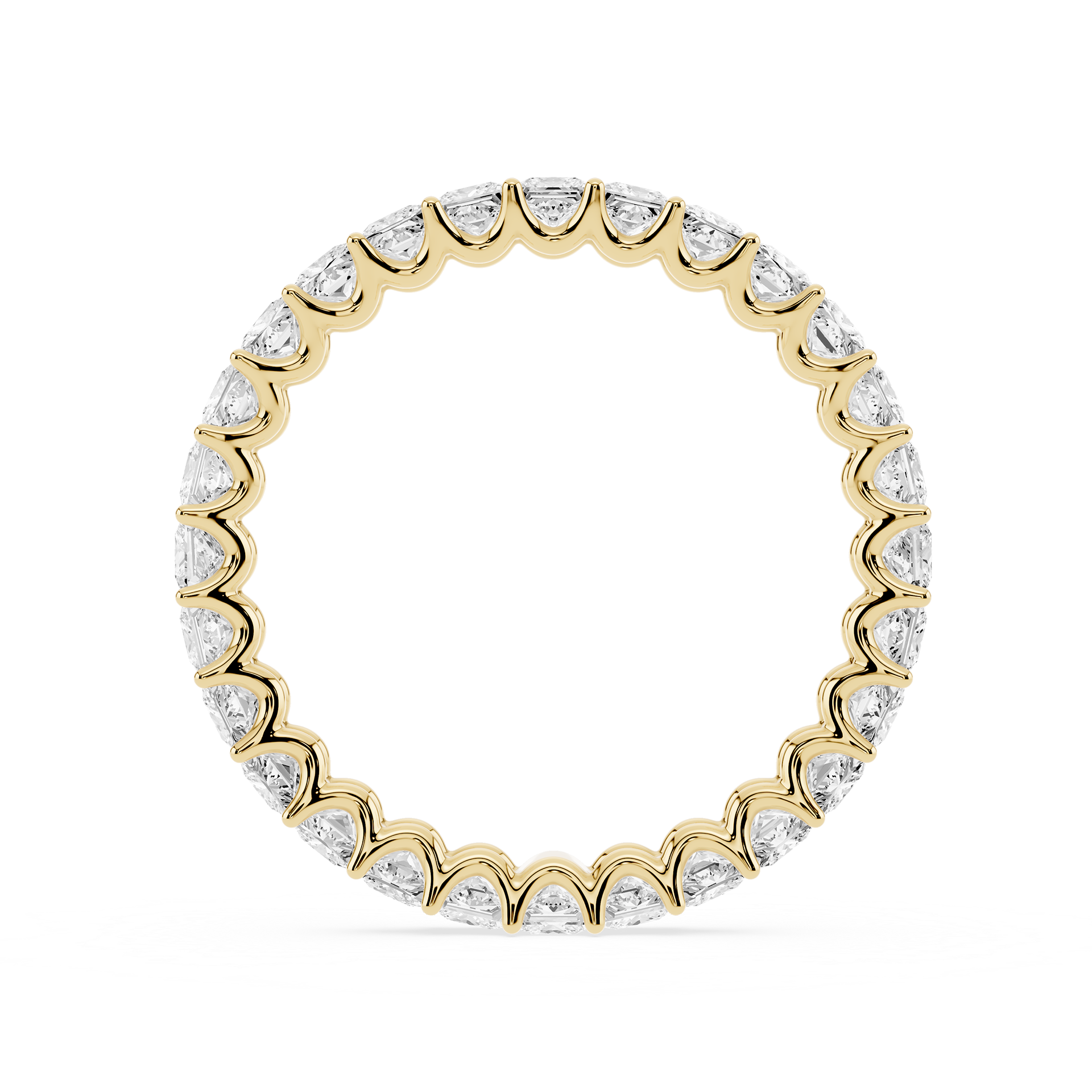 Lovea Romy Eternity Ring Prinzessschliff – Gelbgold