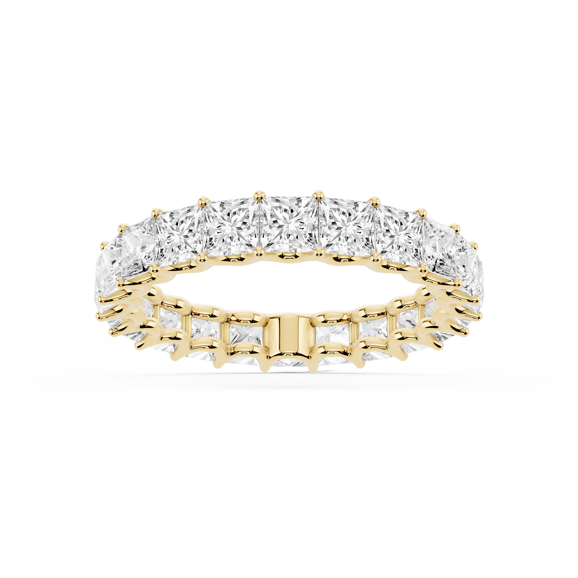 Lovea Romy Eternity Ring Prinzessschliff – Gelbgold