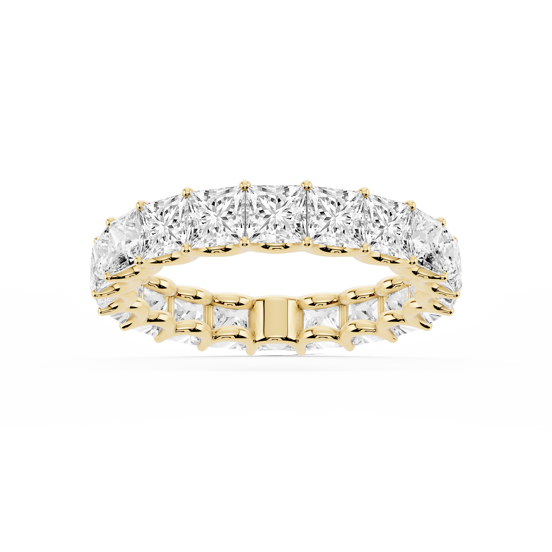 Lovea Romy Eternity Ring Prinzessschliff – Gelbgold