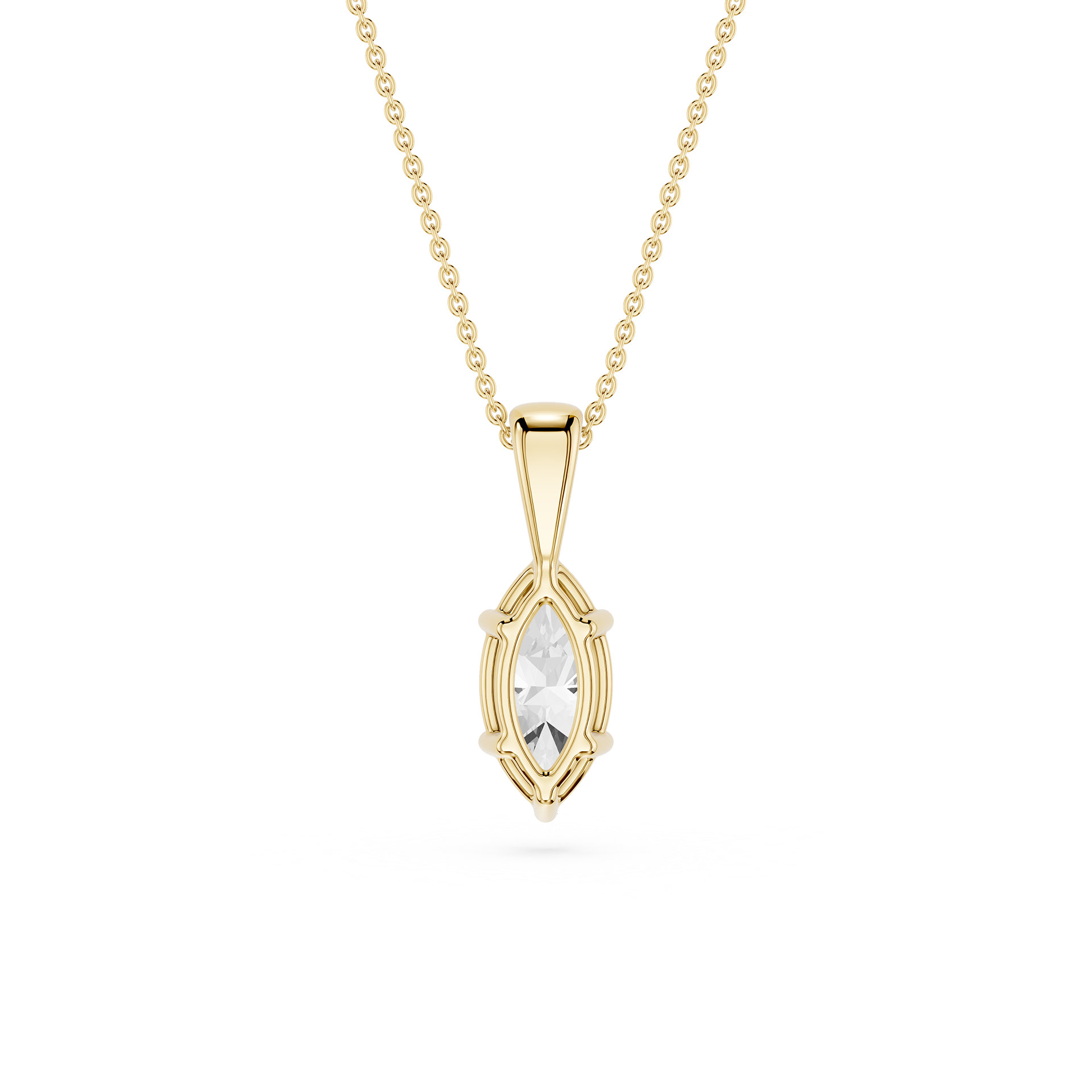 Lovea Mira Anhänger – Marquiseschliff – Gelbgold