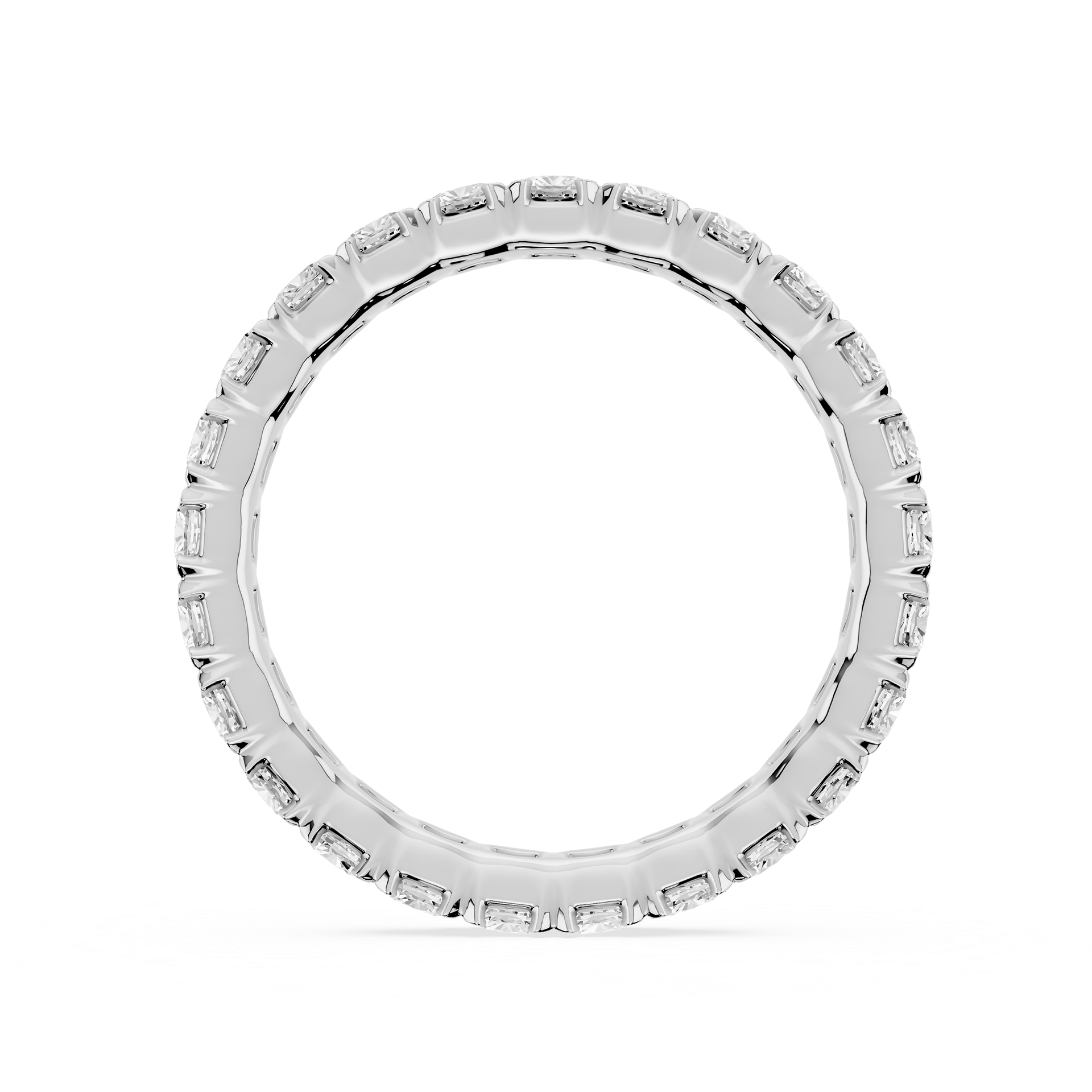 Lovea Mathilda Eternity Ring Kissenschliff – Weißgold