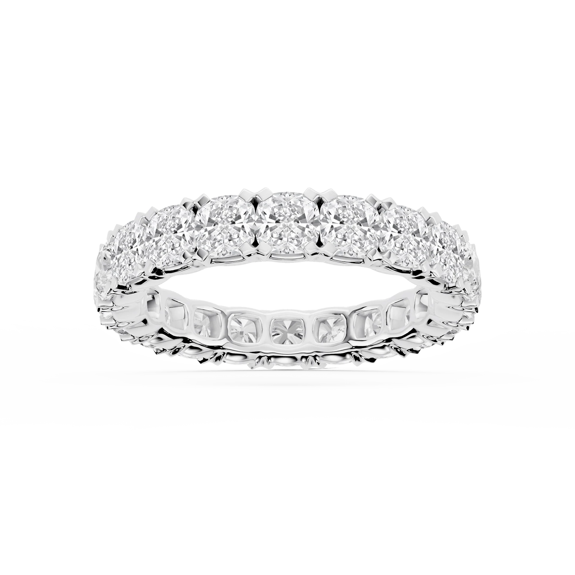 Lovea Mathilda Eternity Ring Kissenschliff – Weißgold