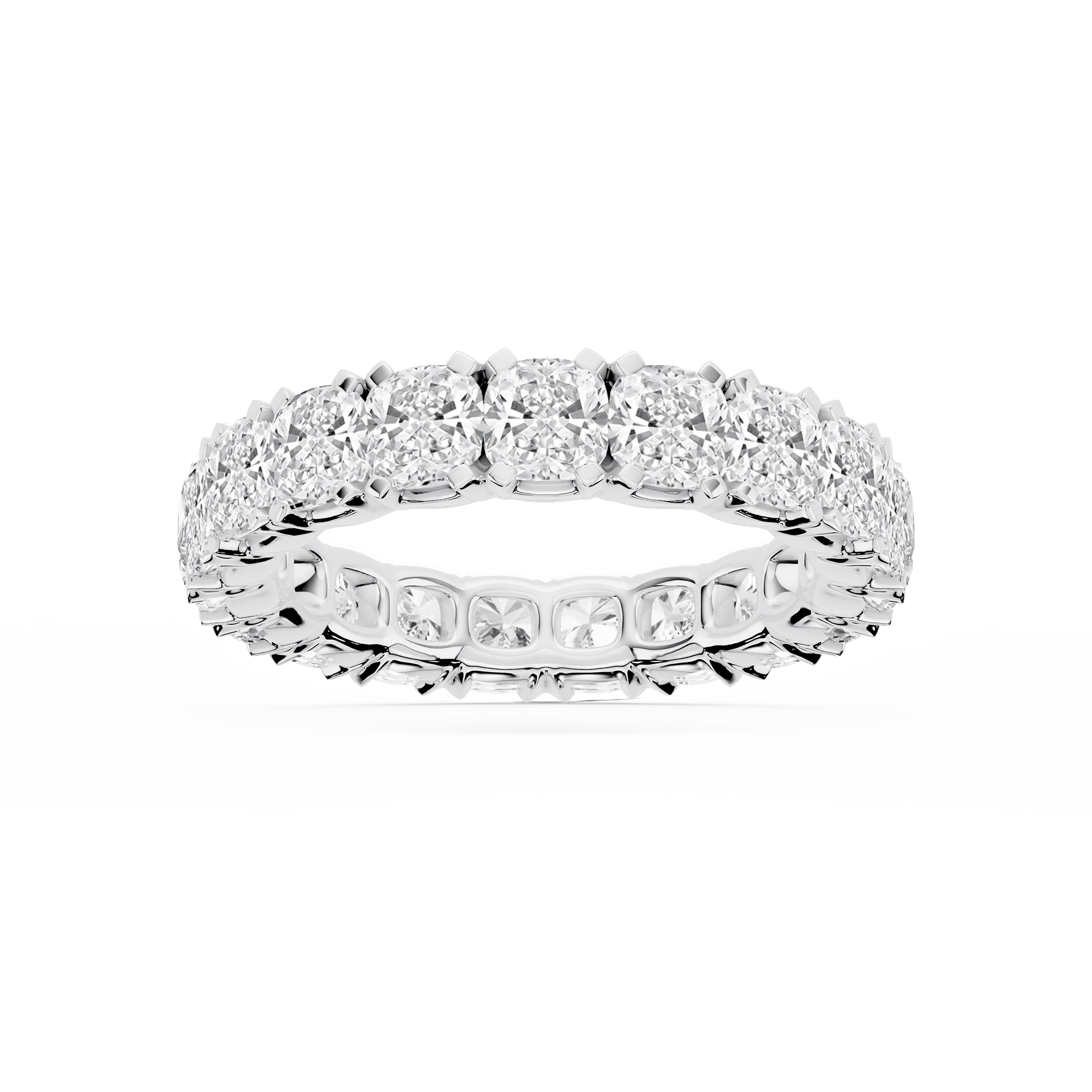 Lovea Mathilda Eternity Ring Kissenschliff – Weißgold