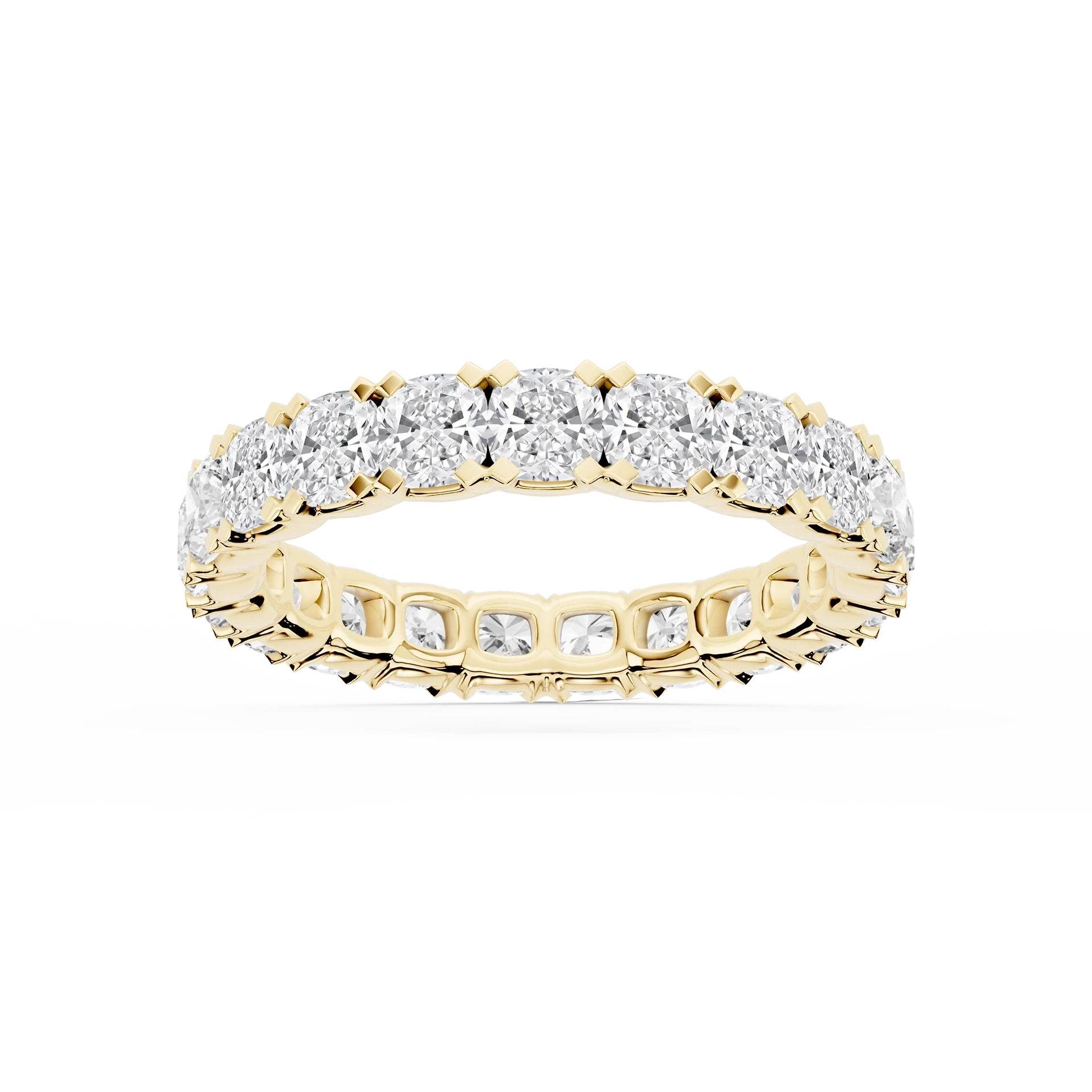 Lovea Mathilda Eternity Ring Kissenschliff – Gelbgold