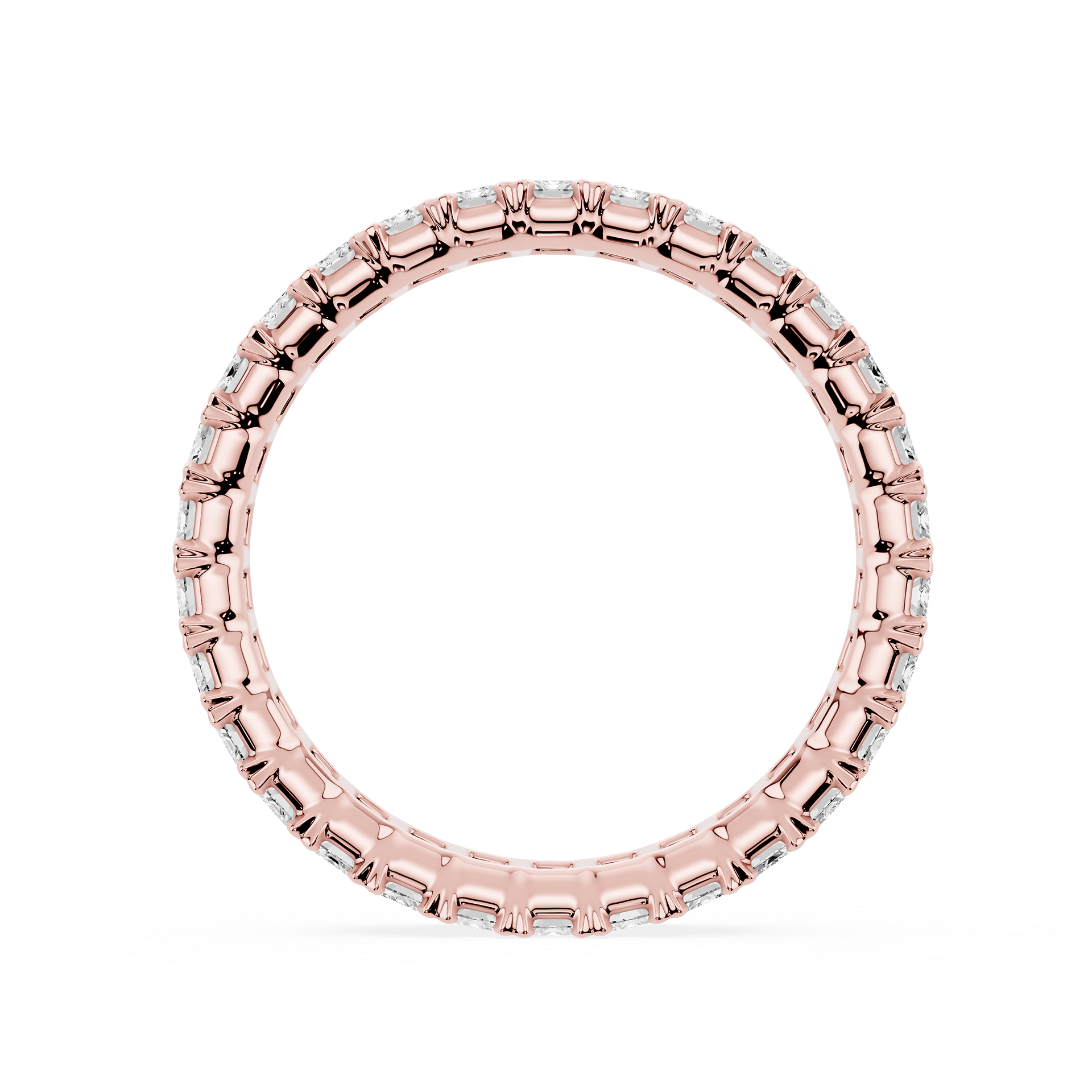 Lovea Mathilda Eternity Ring Smaragdschliff – Roségold