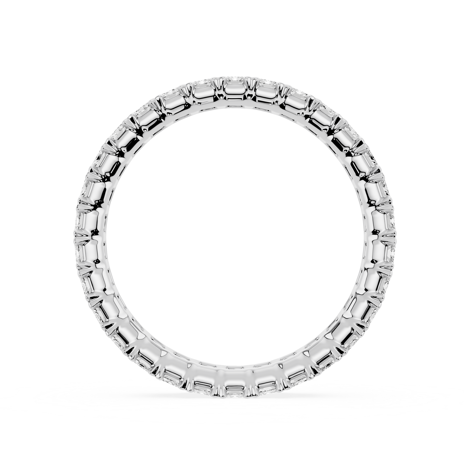 Lovea Mathilda Eternity Ring Smaragdschliff – Weißgold
