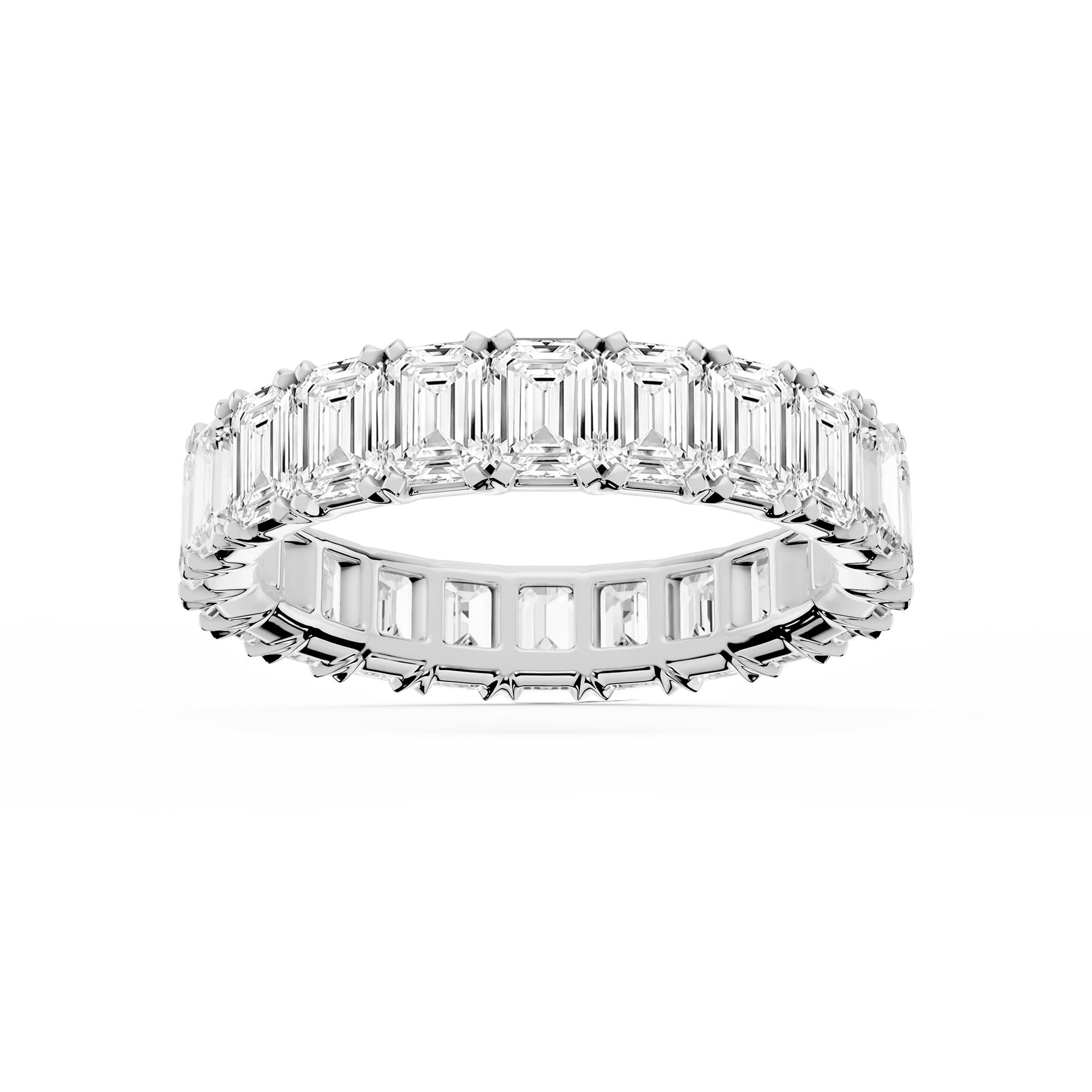 Lovea Mathilda Eternity Ring Smaragdschliff – Weißgold