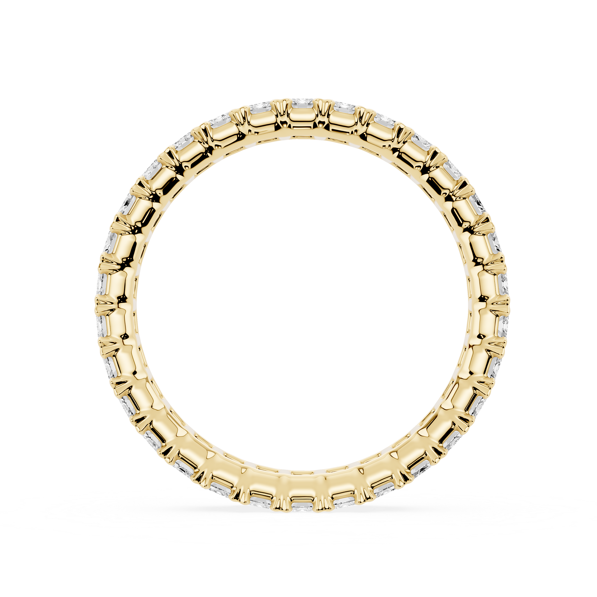 Lovea Mathilda Eternity Ring Smaragdschliff – Gelbgold