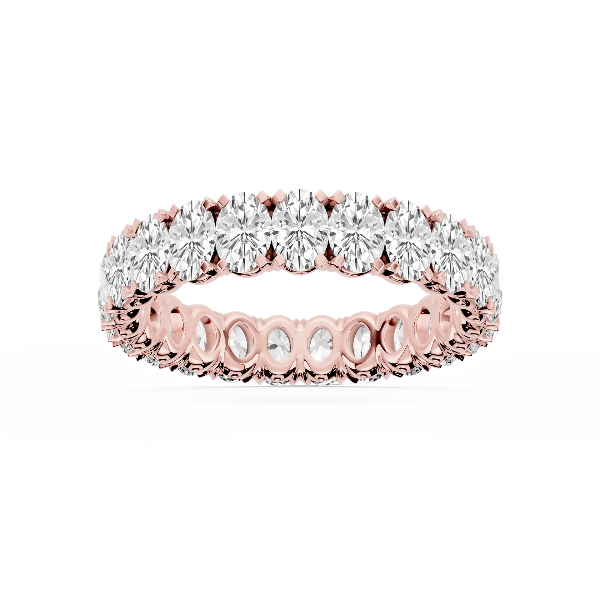Lovea Mathilda Eternity Ring Ovalschliff – Roségold
