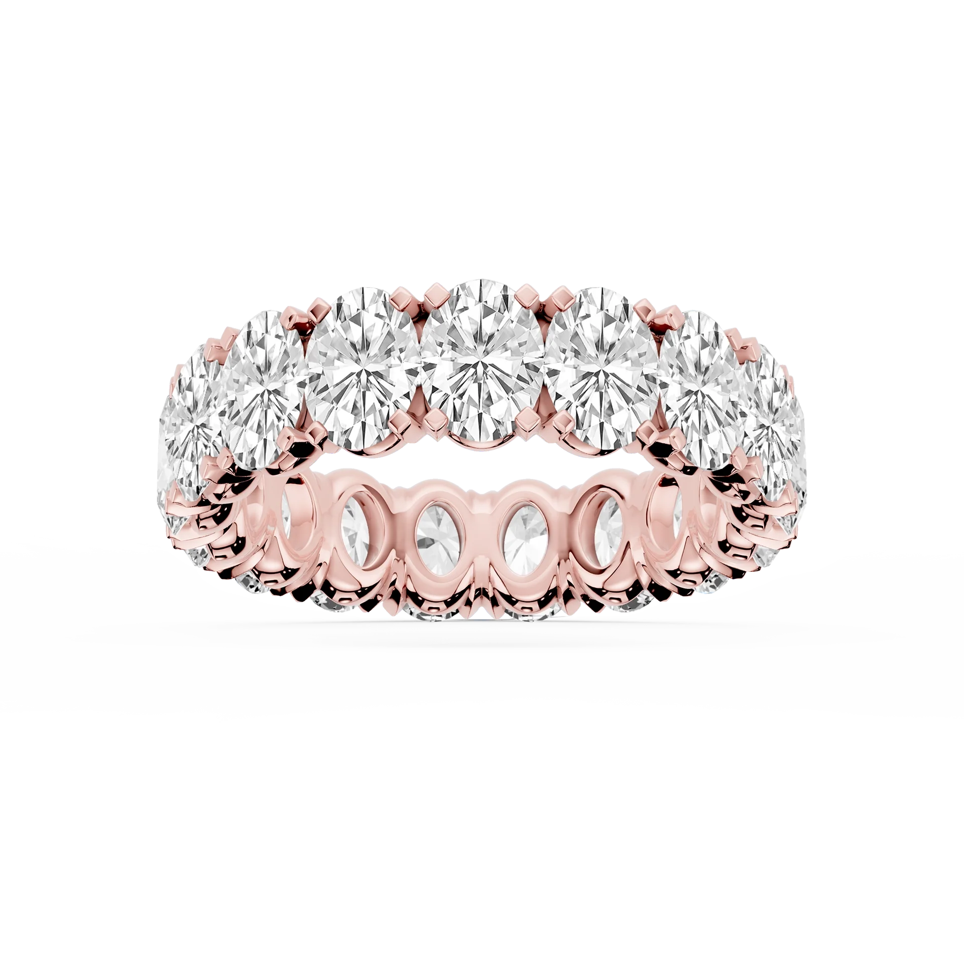 Lovea Mathilda Eternity Ring Ovalschliff – Roségold