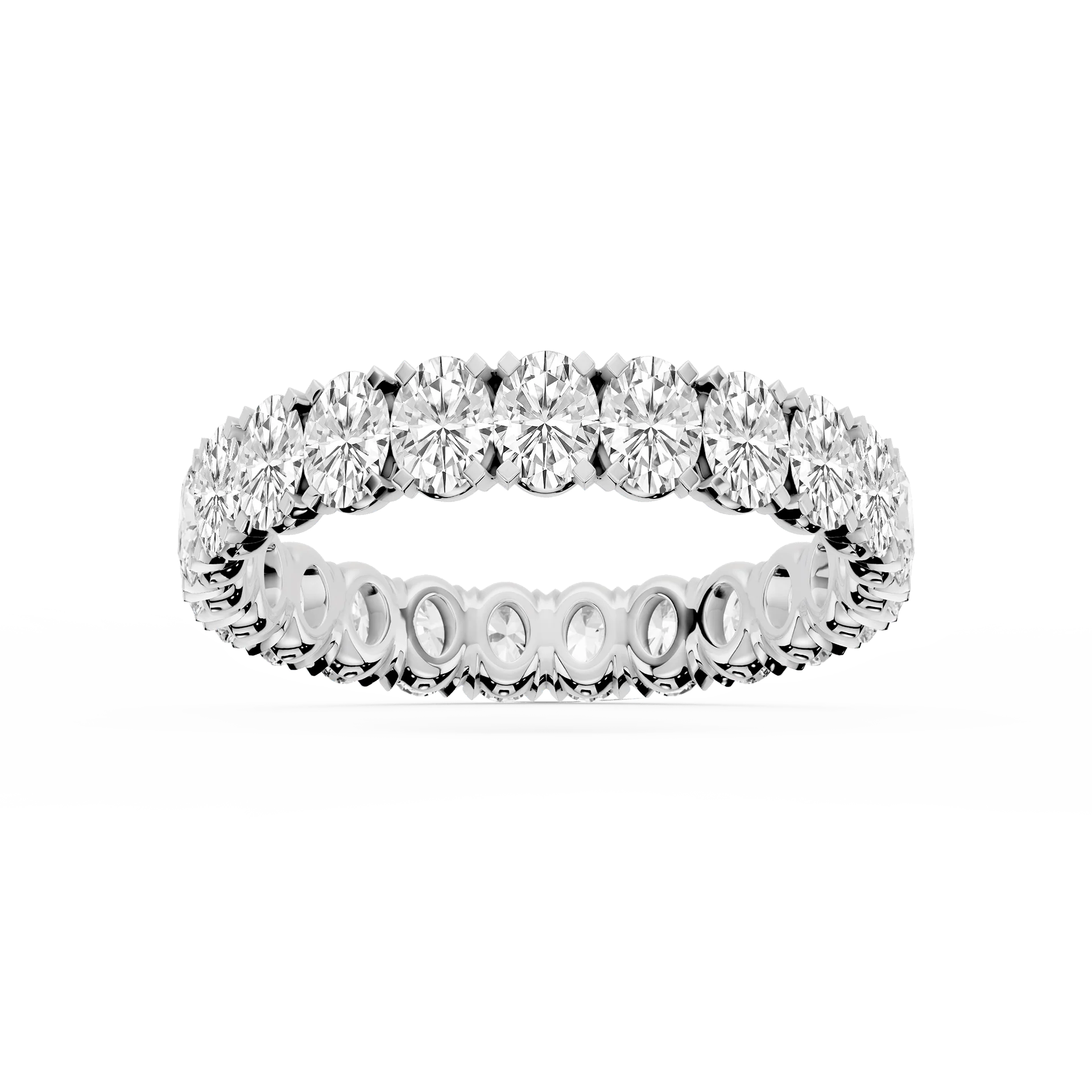 Lovea Mathilda Eternity Ring Ovalschliff – Weißgold