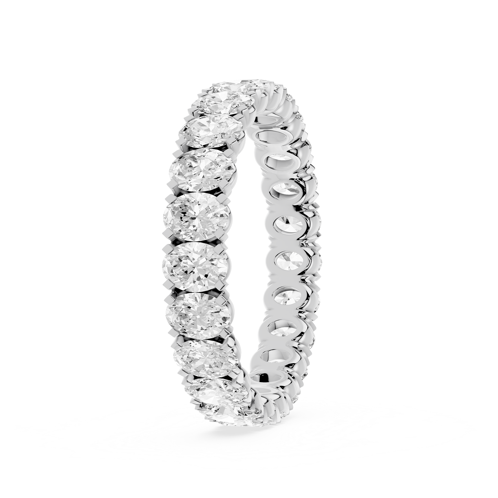 Lovea Mathilda Eternity Ring Ovalschliff – Weißgold