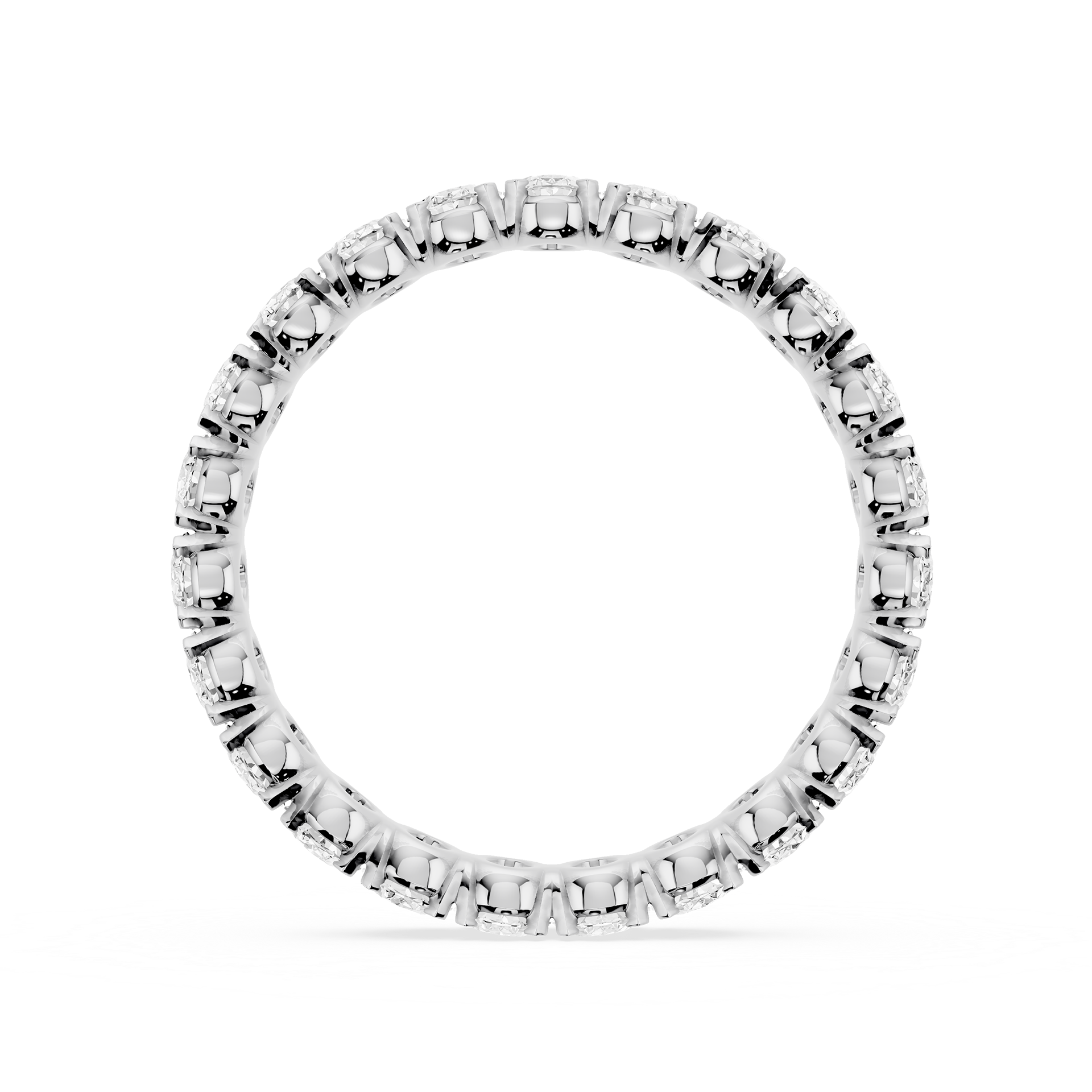 Lovea Mathilda Eternity Ring Ovalschliff – Weißgold