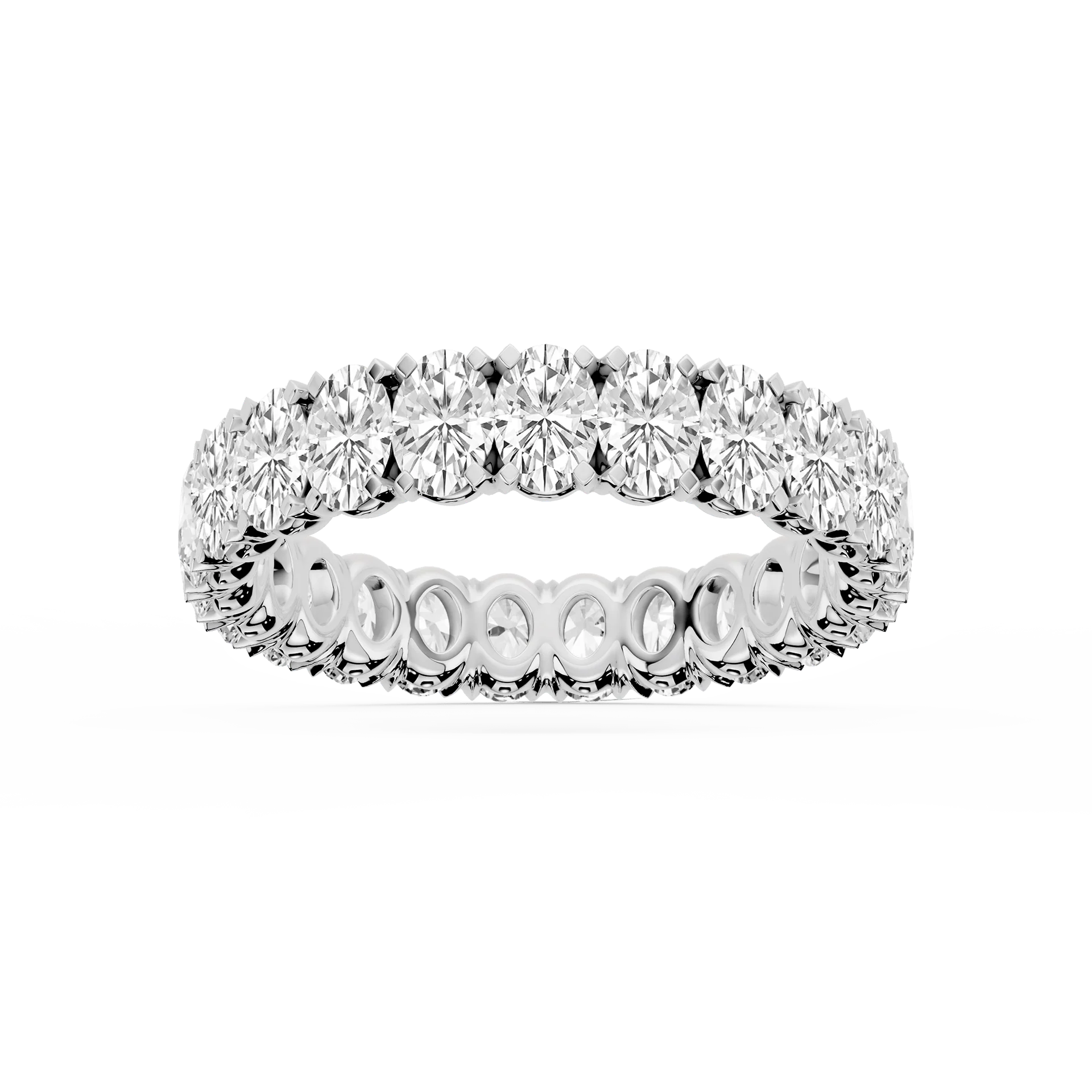 Lovea Mathilda Eternity Ring Ovalschliff – Weißgold