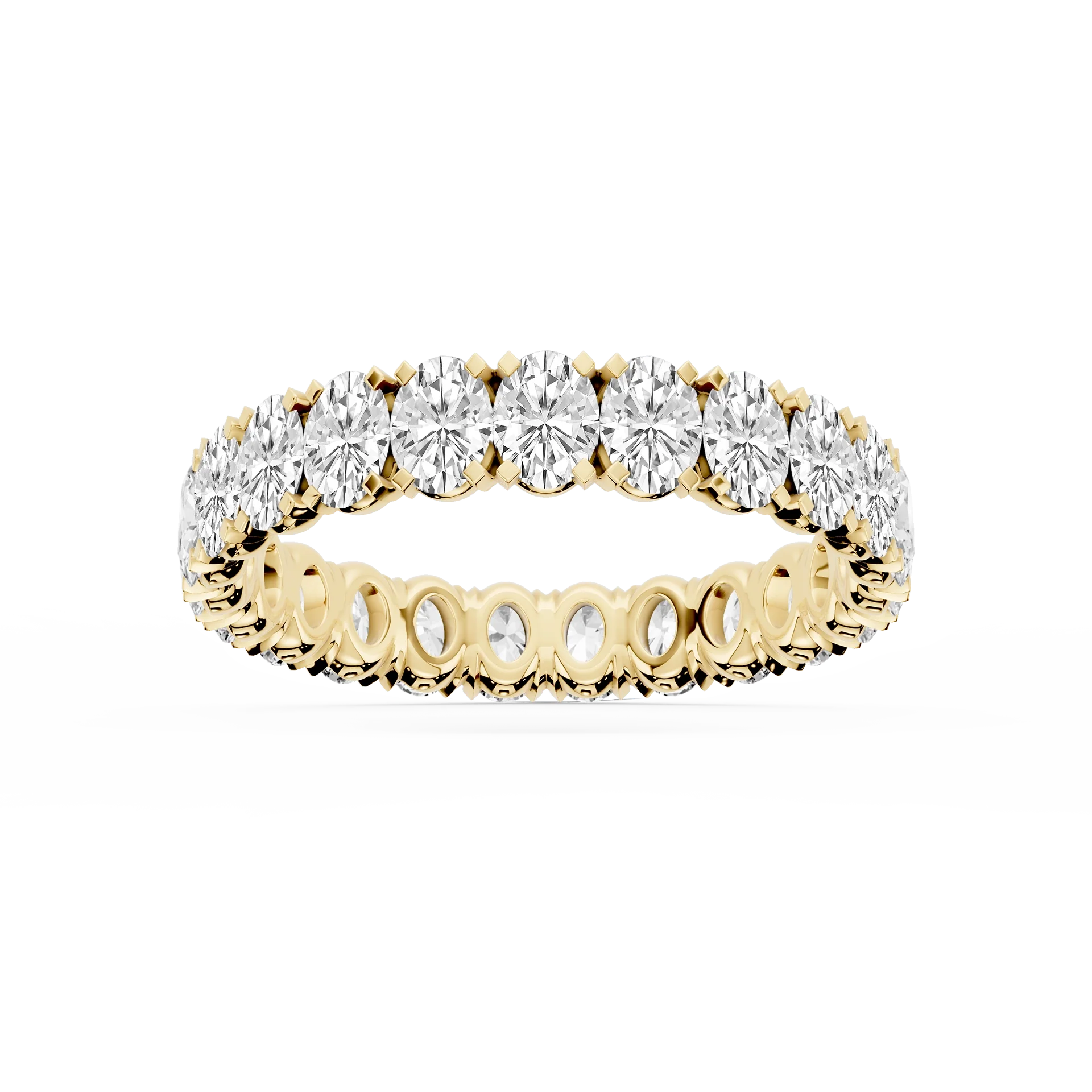 Lovea Mathilda Eternity Ring Ovalschliff – Gelbgold