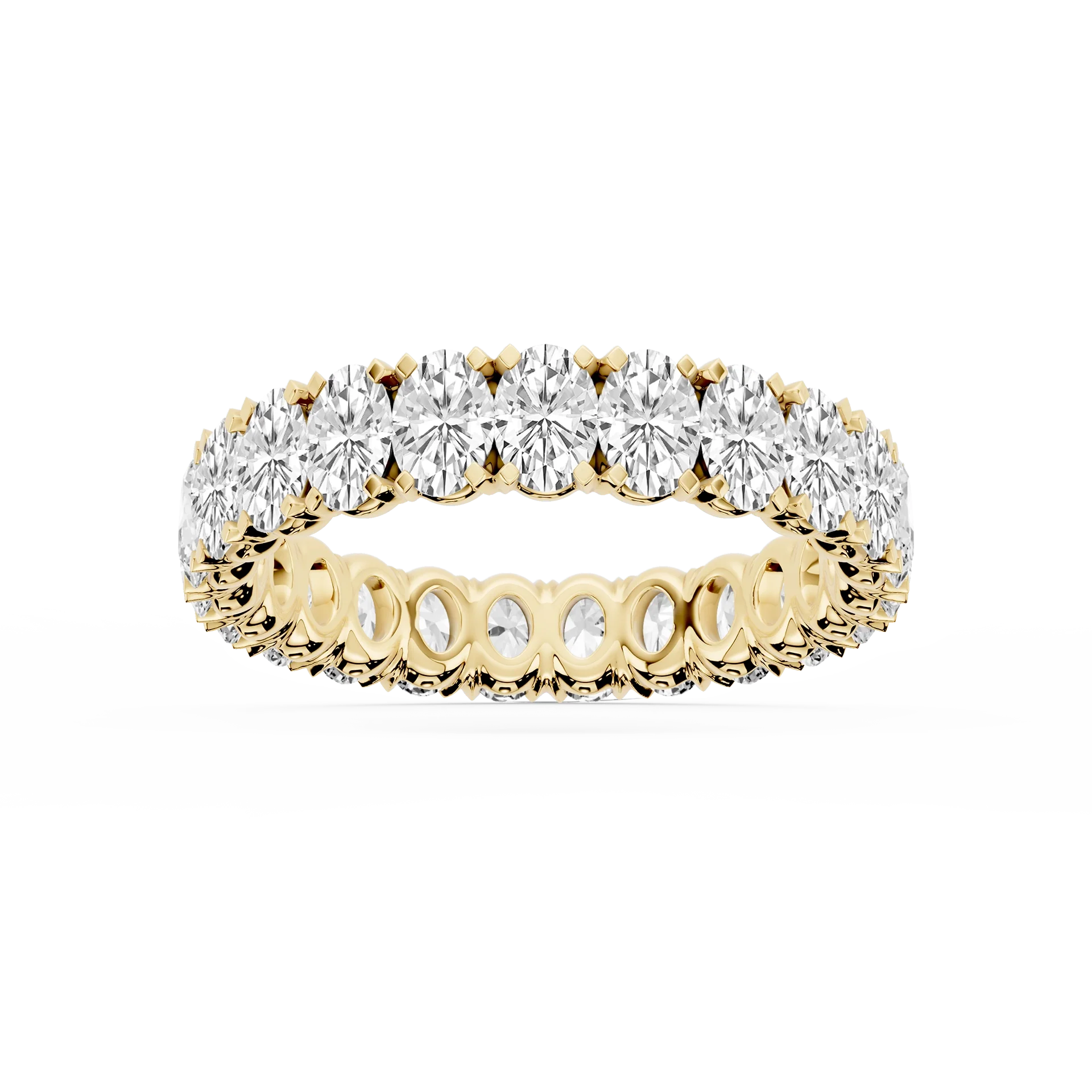 Lovea Mathilda Eternity Ring Ovalschliff – Gelbgold
