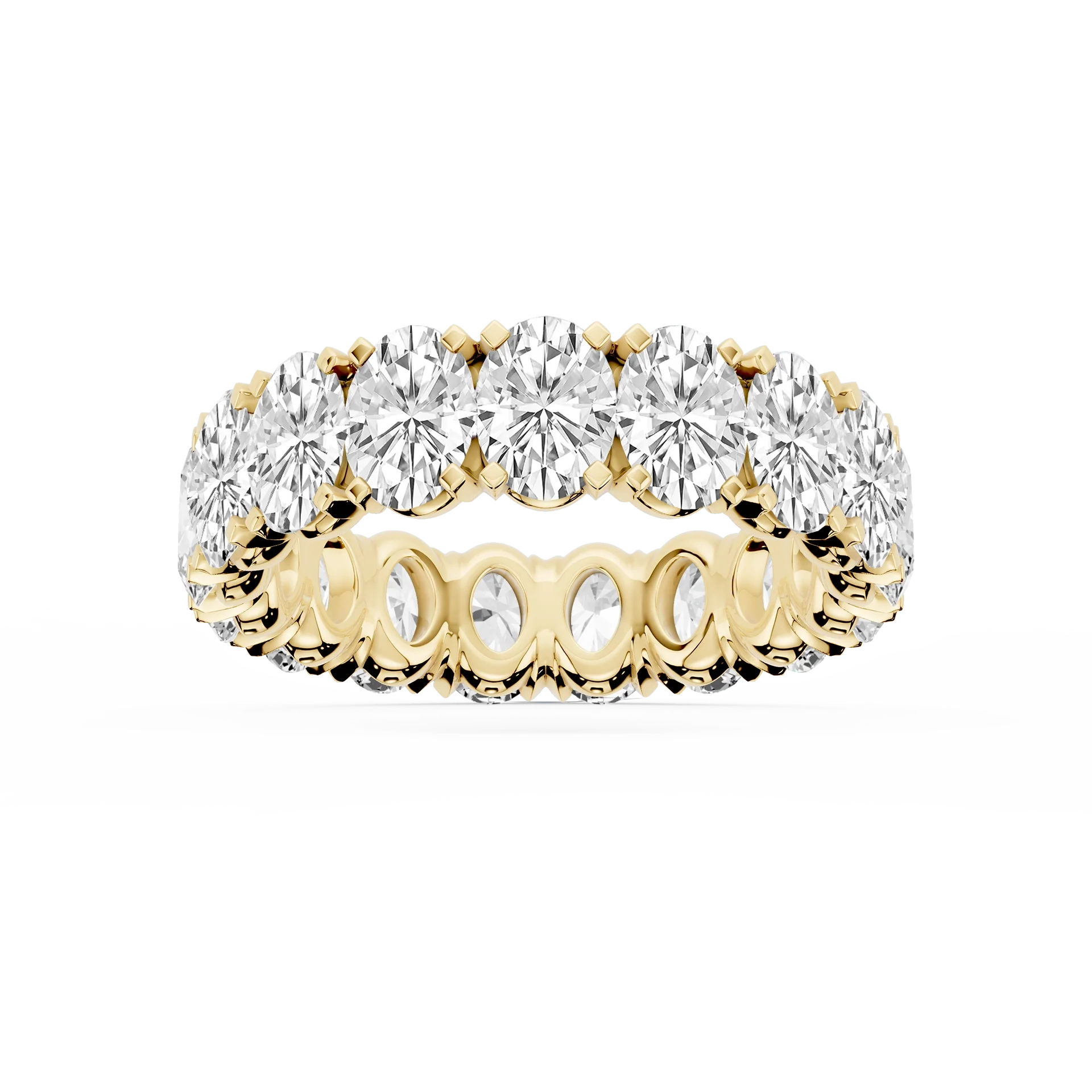 Lovea Mathilda Eternity Ring Ovalschliff – Gelbgold