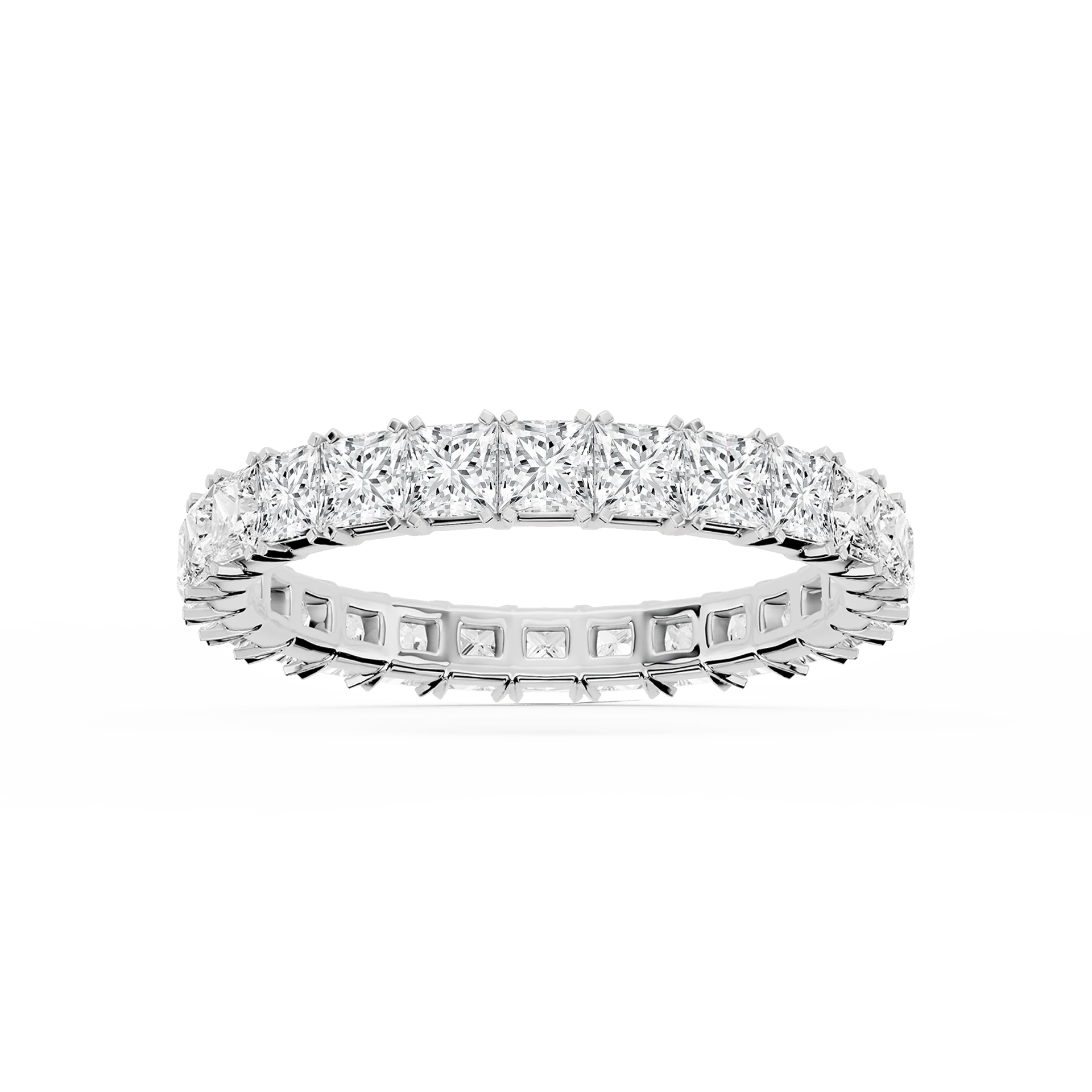 Lovea Mathilda Eternity Ring Prinzessschliff – Weißgold