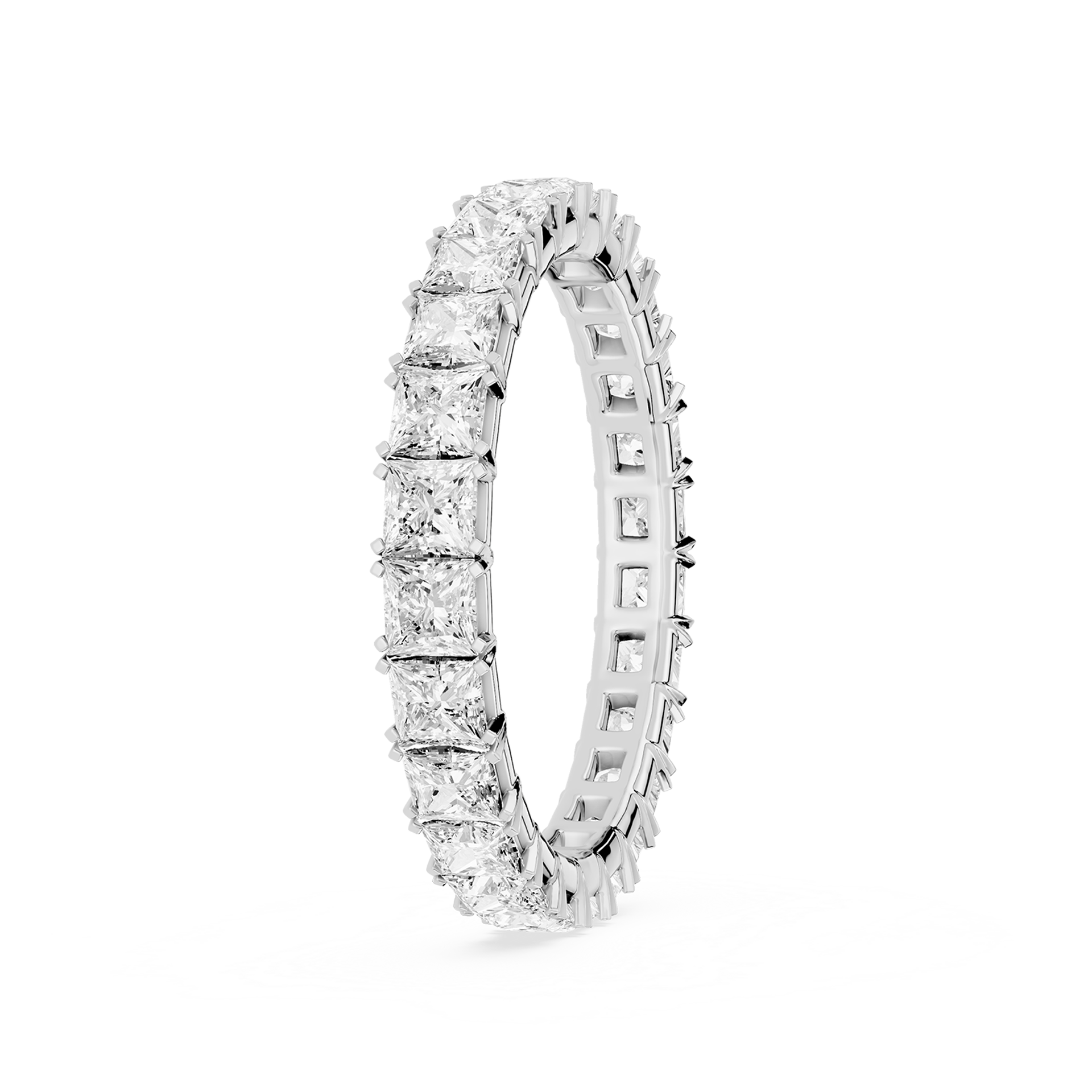 Lovea Mathilda Eternity Ring Prinzessschliff – Weißgold
