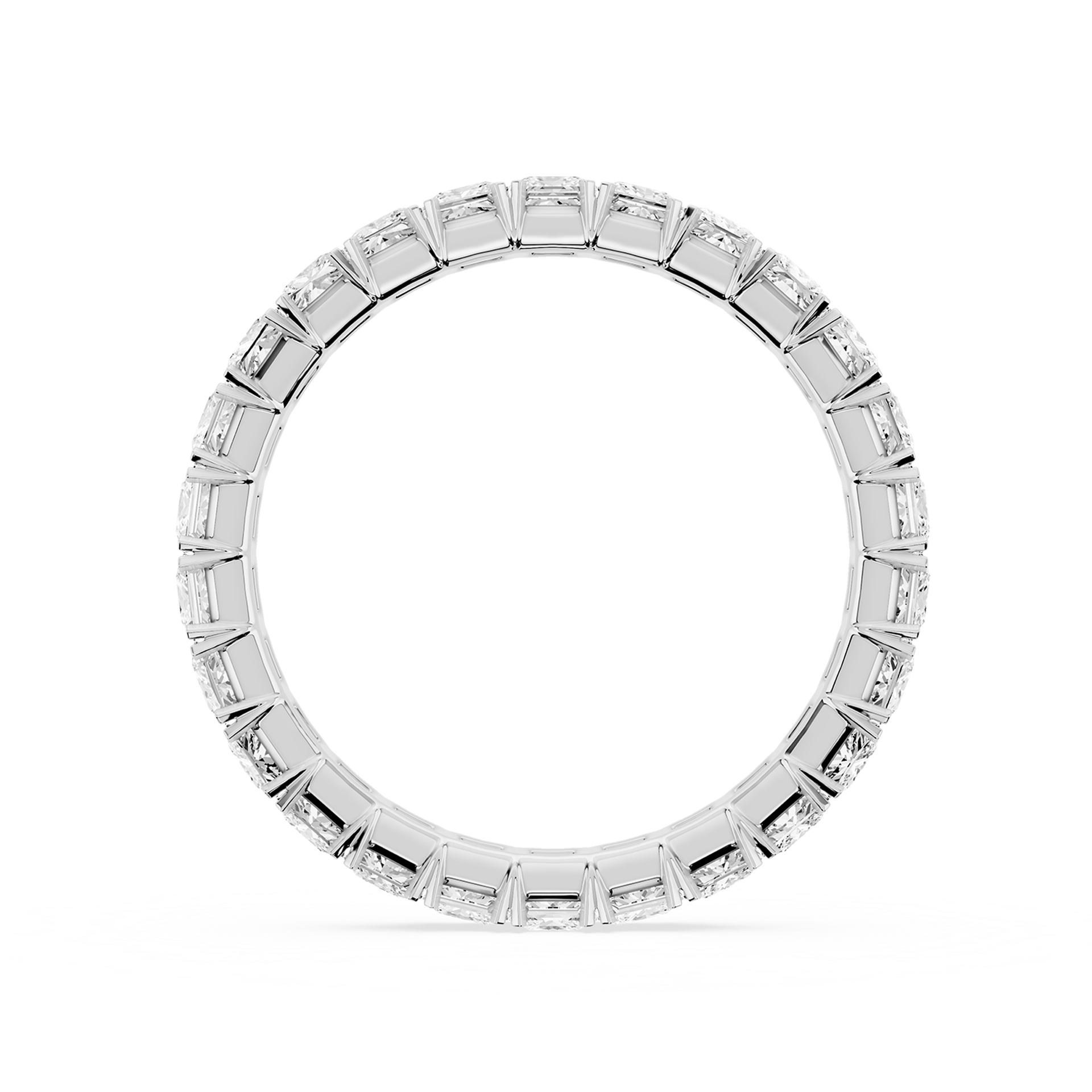 Lovea Mathilda Eternity Ring Prinzessschliff – Weißgold