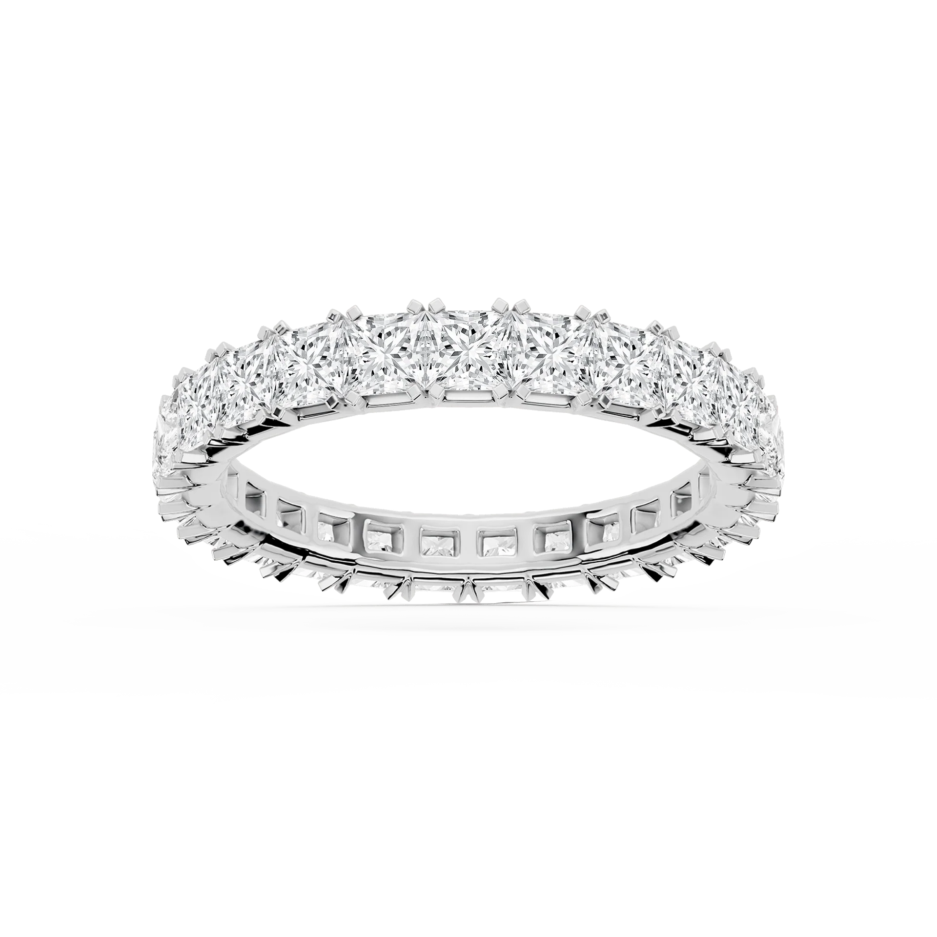 Lovea Mathilda Eternity Ring Prinzessschliff – Weißgold