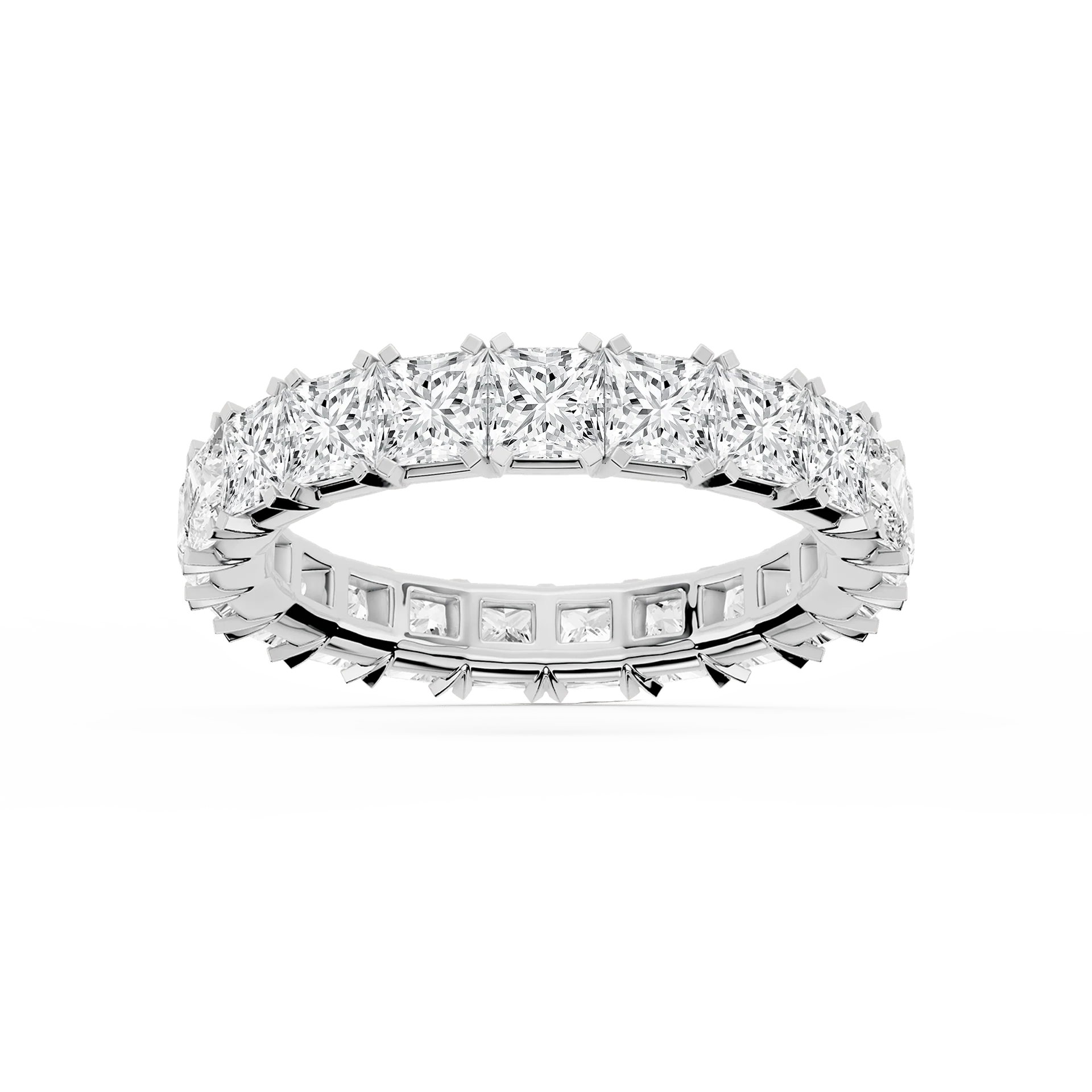 Lovea Mathilda Eternity Ring Prinzessschliff – Weißgold