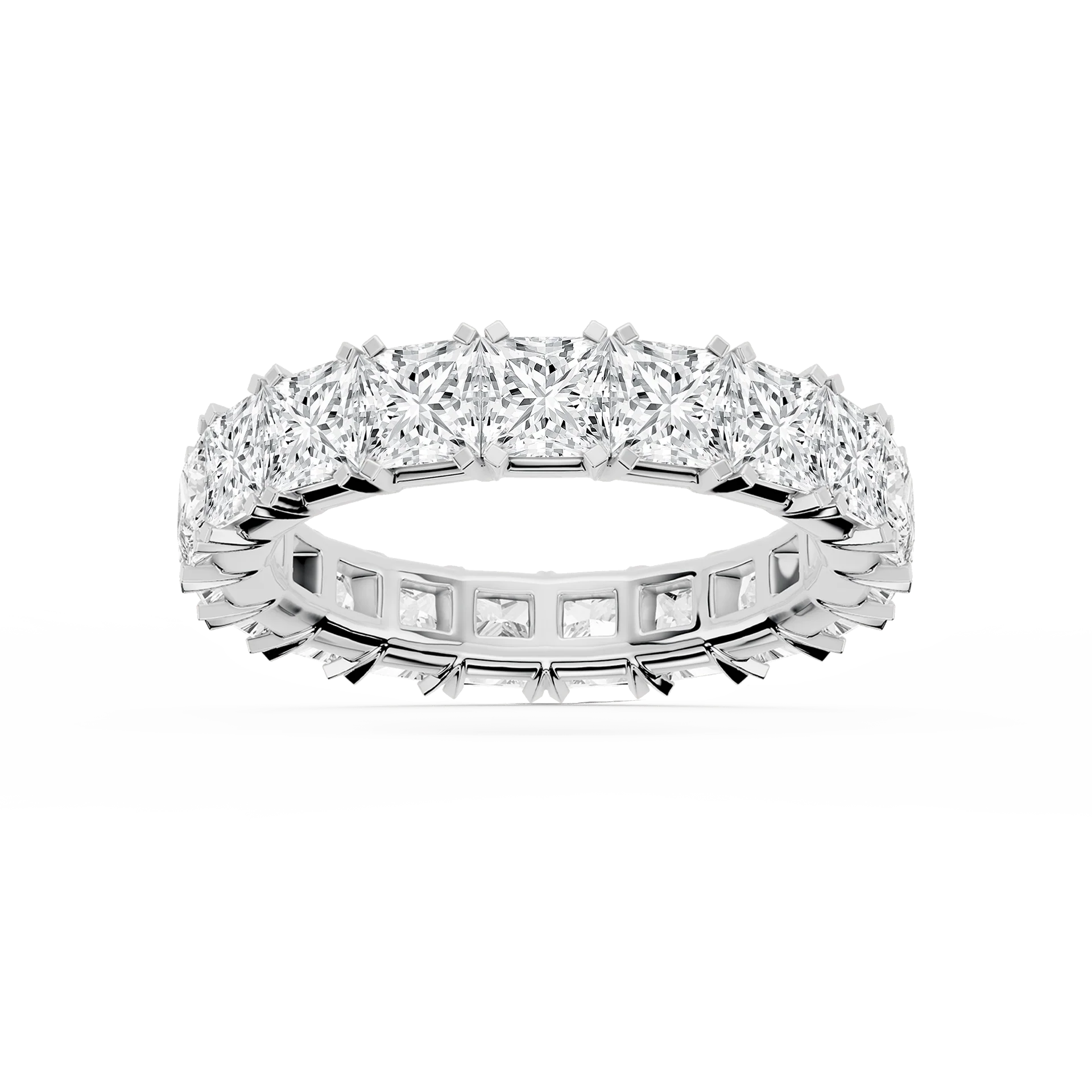 Lovea Mathilda Eternity Ring Prinzessschliff – Weißgold
