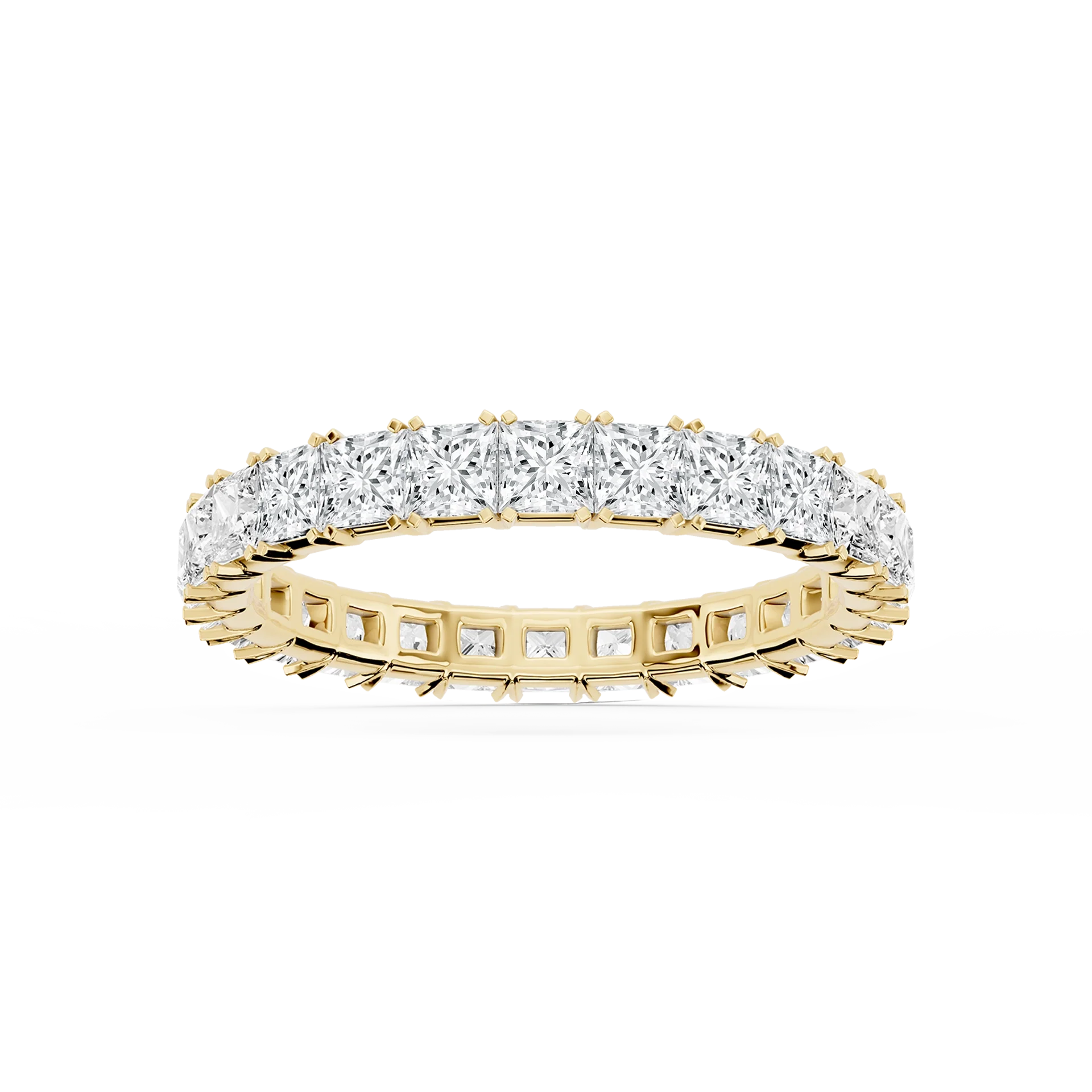 Lovea Mathilda Eternity Ring Prinzessschliff – Gelbgold