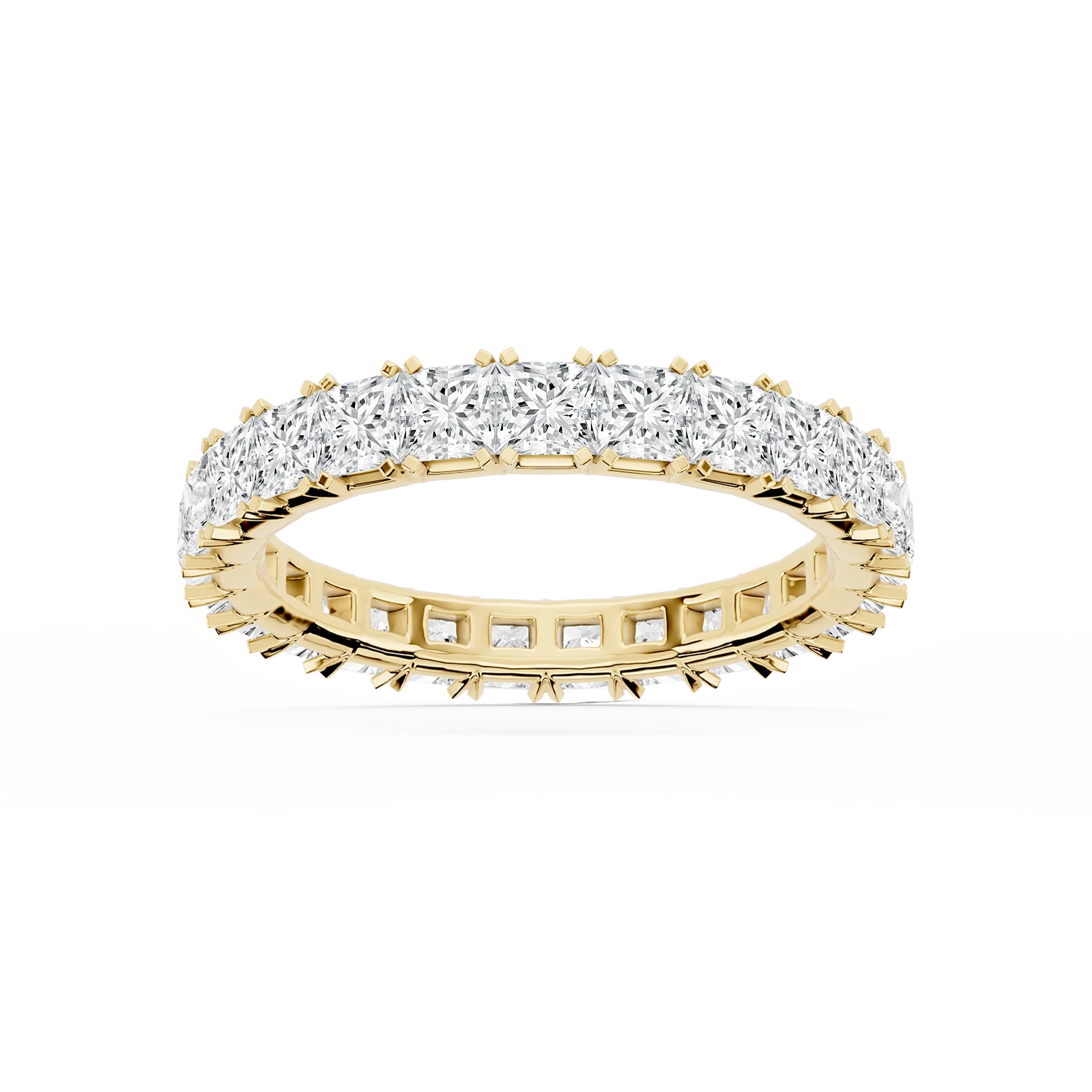 Lovea Mathilda Eternity Ring Prinzessschliff – Gelbgold
