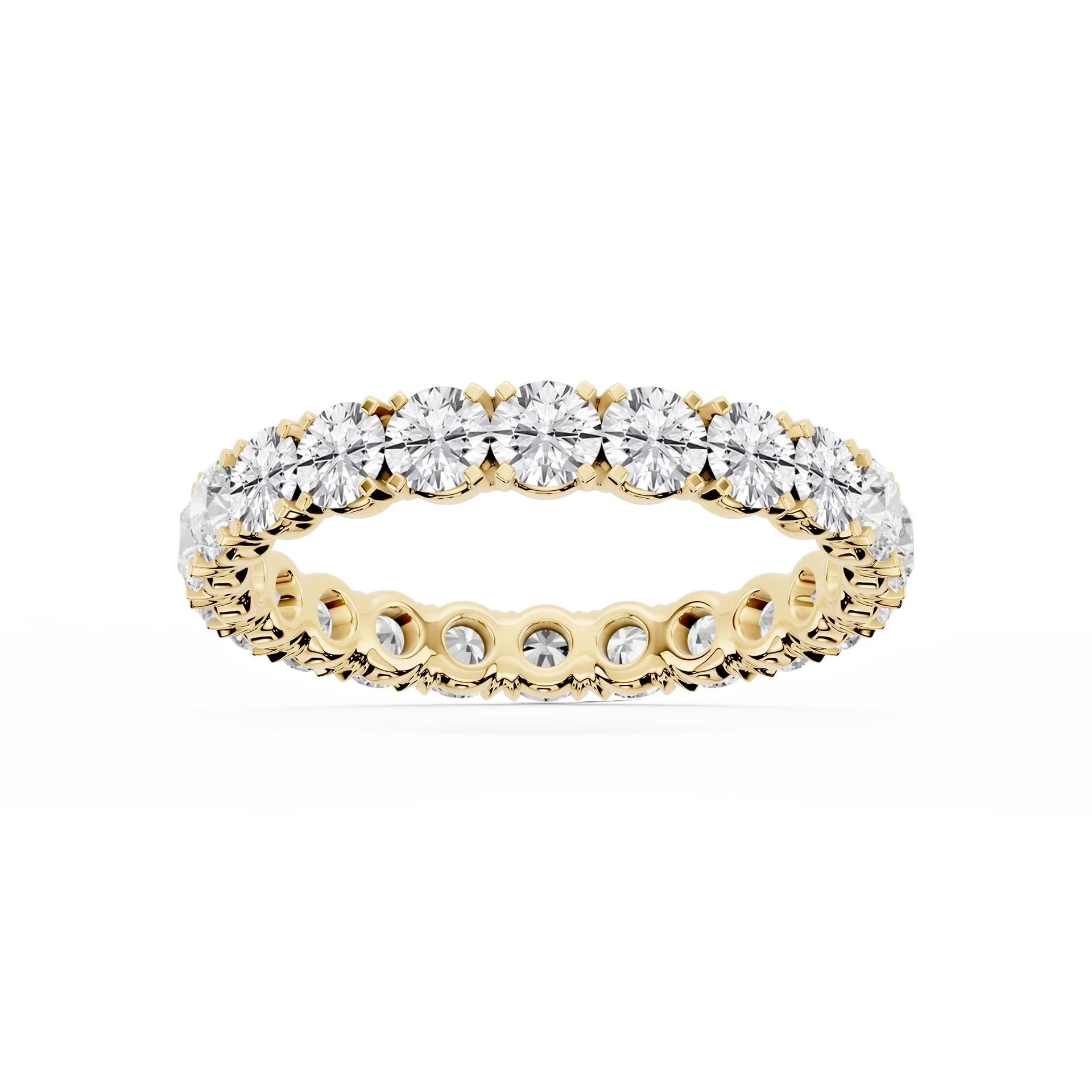 Lovea Mathilda Eternity Ring Rundschliff – Gelbgold