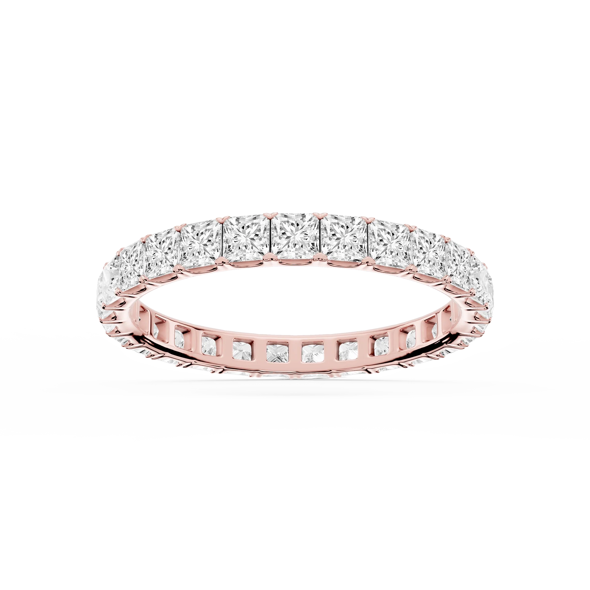 Lovea Stella Eternity Ring Prinzessschliff – Roségold