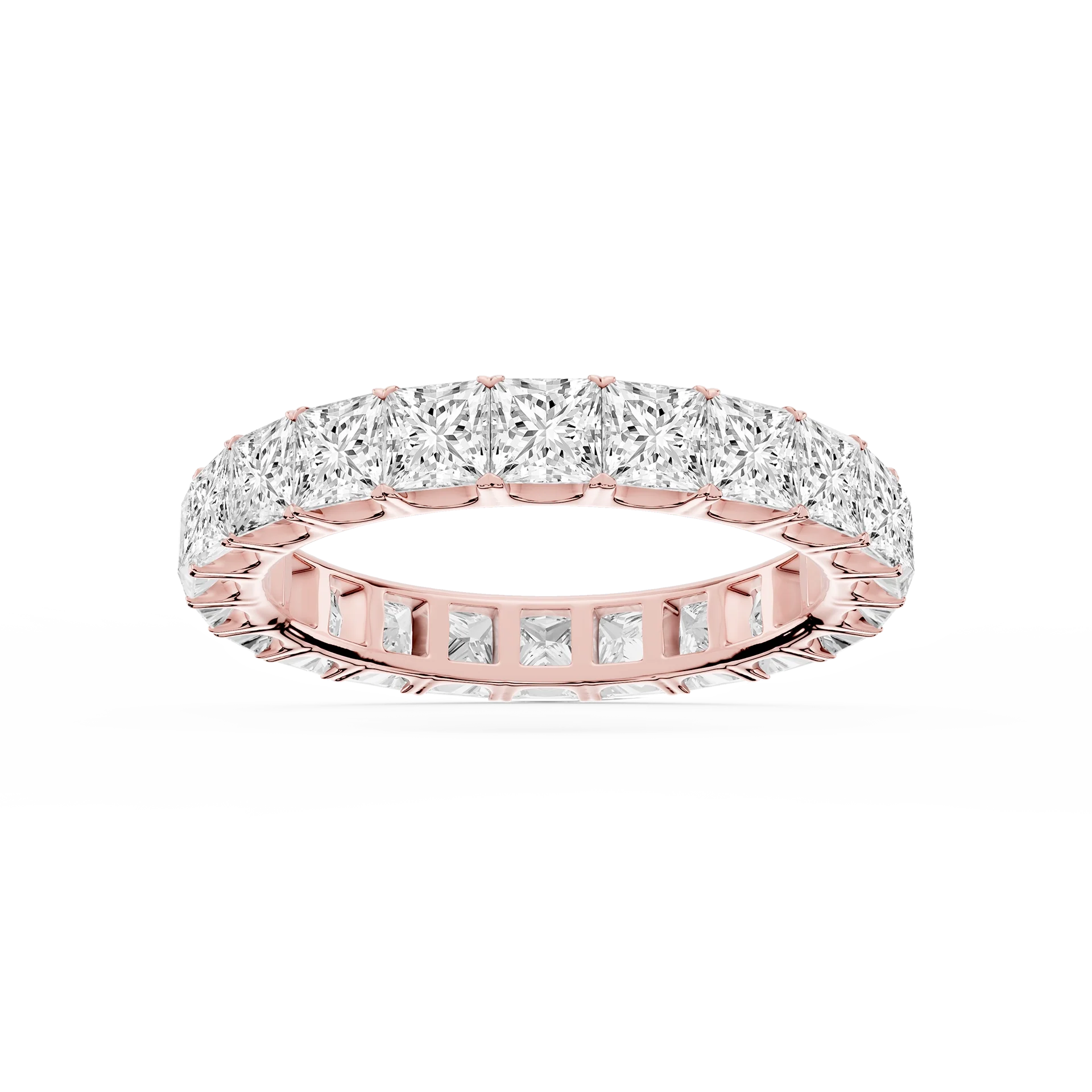 Lovea Stella Eternity Ring Prinzessschliff – Roségold