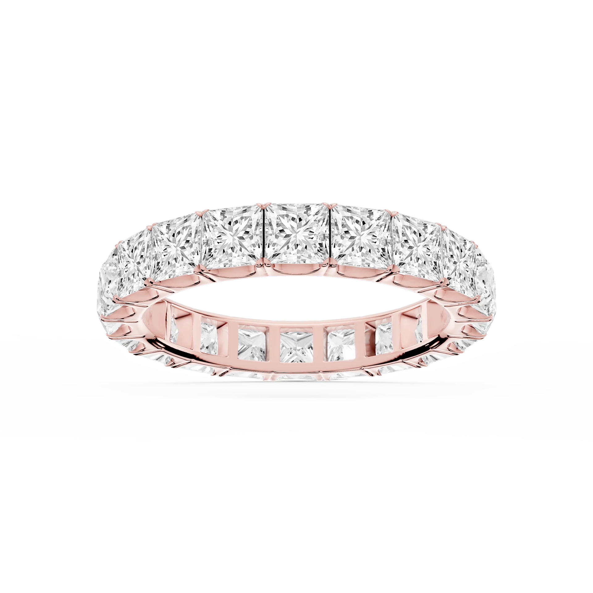 Lovea Stella Eternity Ring Prinzessschliff – Roségold