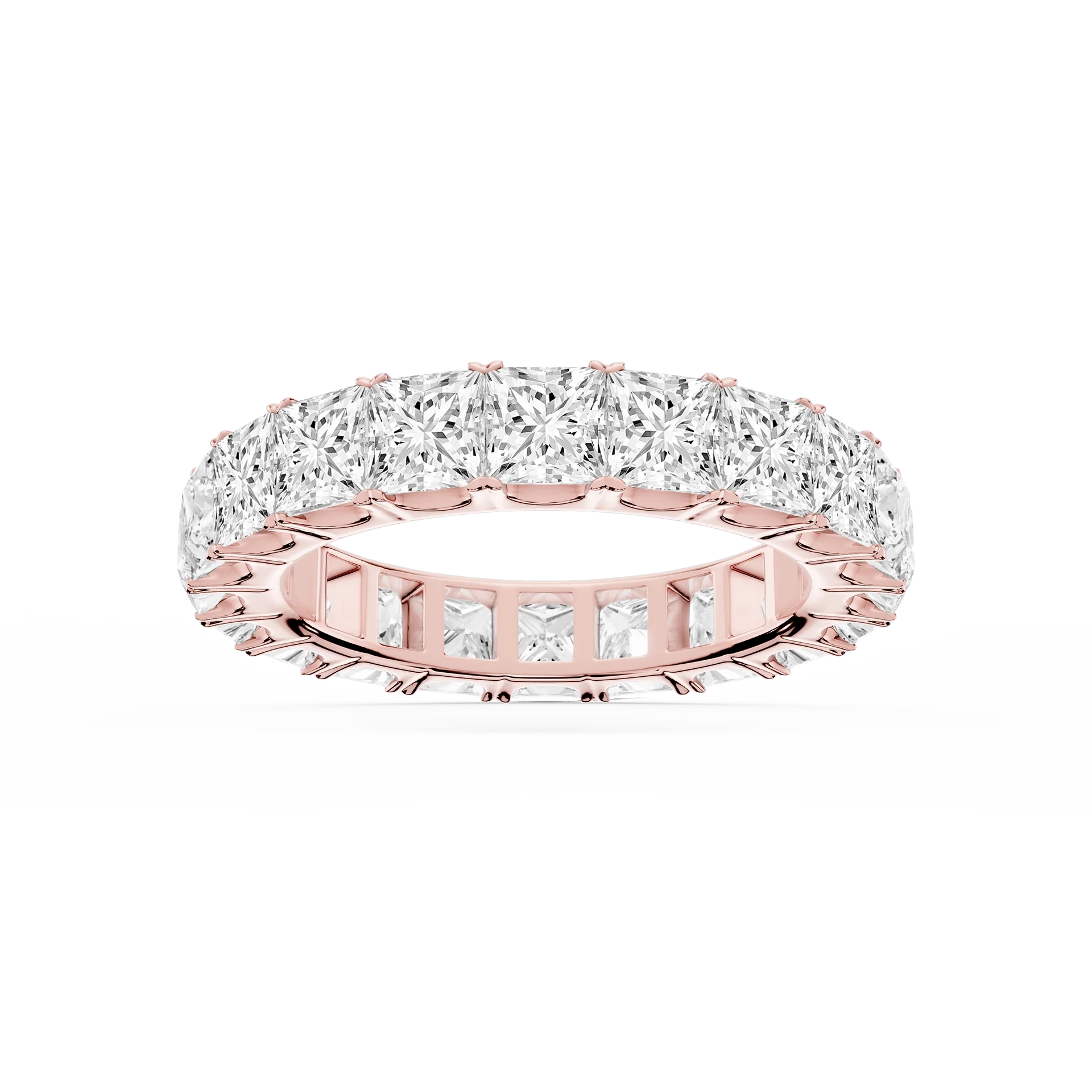 Lovea Stella Eternity Ring Prinzessschliff – Roségold