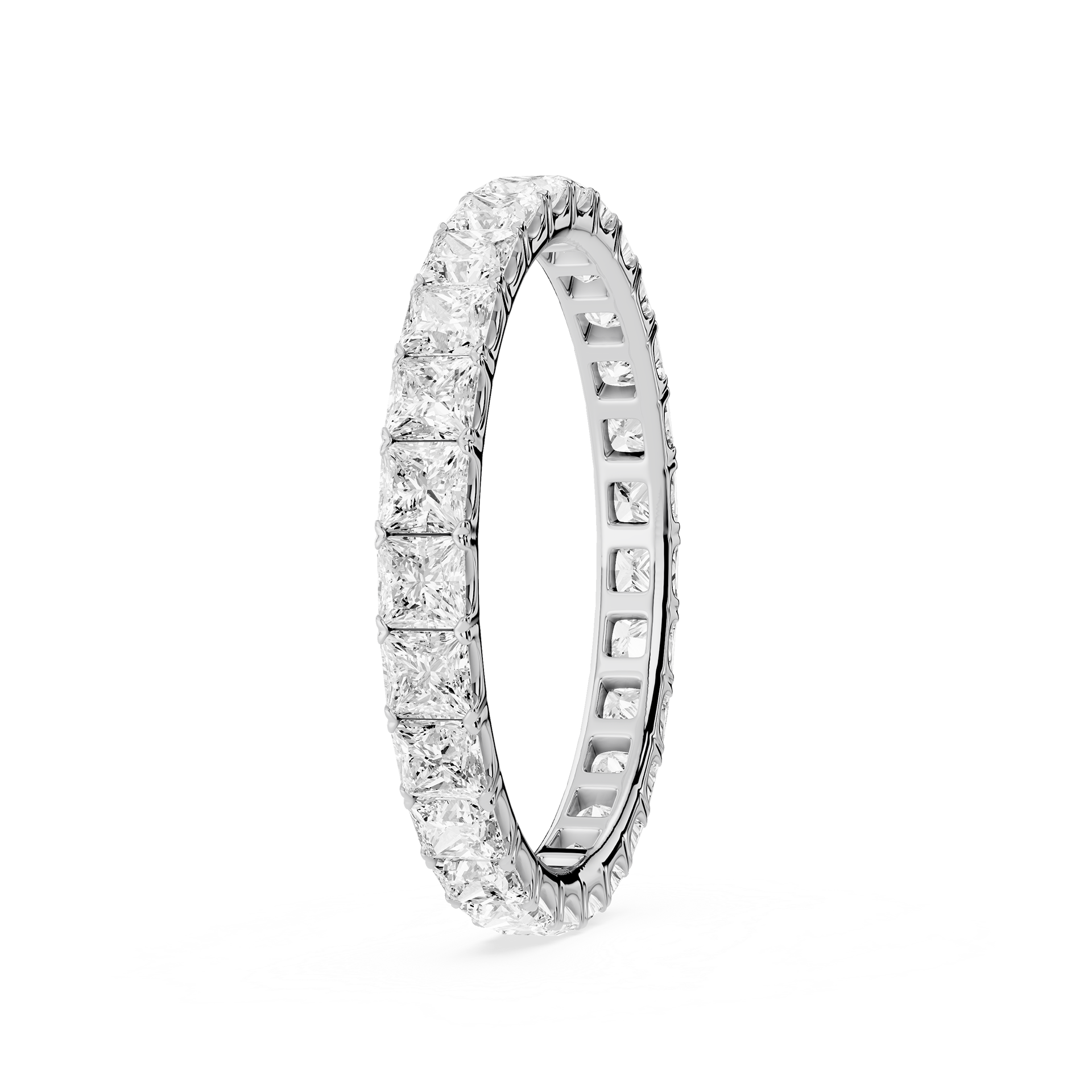 Lovea Stella Eternity Ring Prinzessschliff – Weißgold