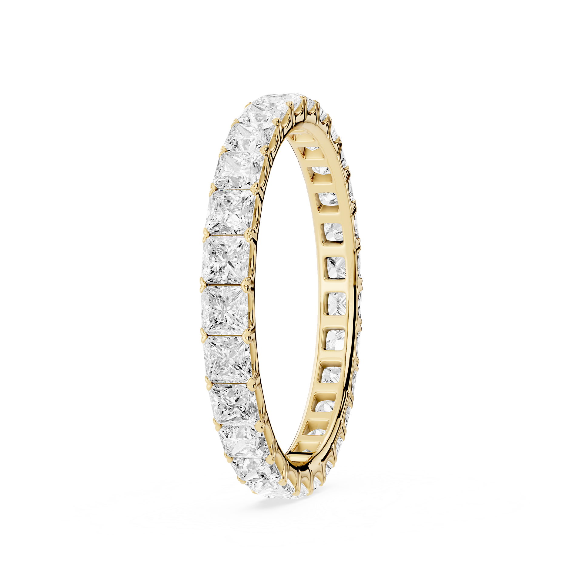 Lovea Stella Eternity Ring Prinzessschliff – Gelbgold