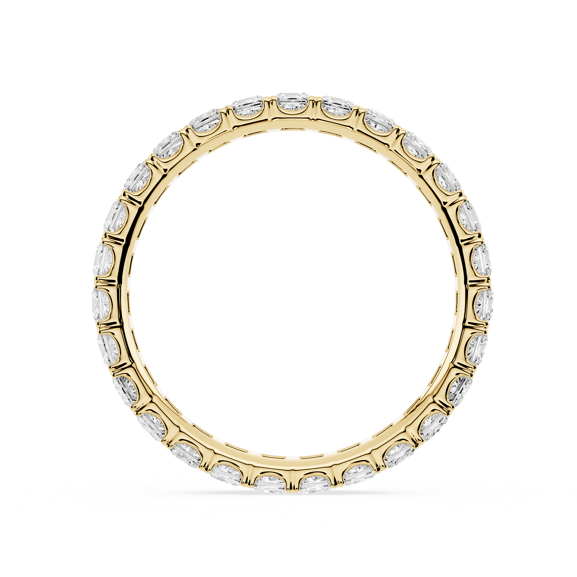 Lovea Stella Eternity Ring Prinzessschliff – Gelbgold