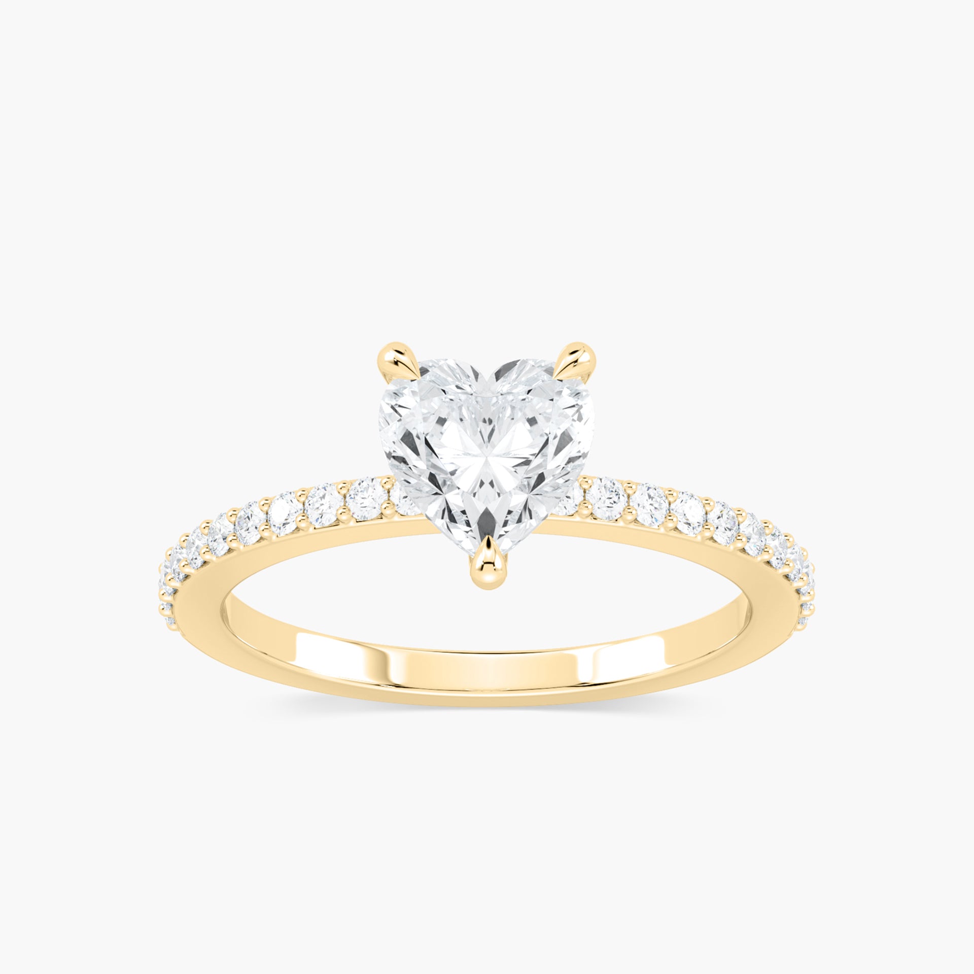 Charlotte Verlobungsring – Gelbgold