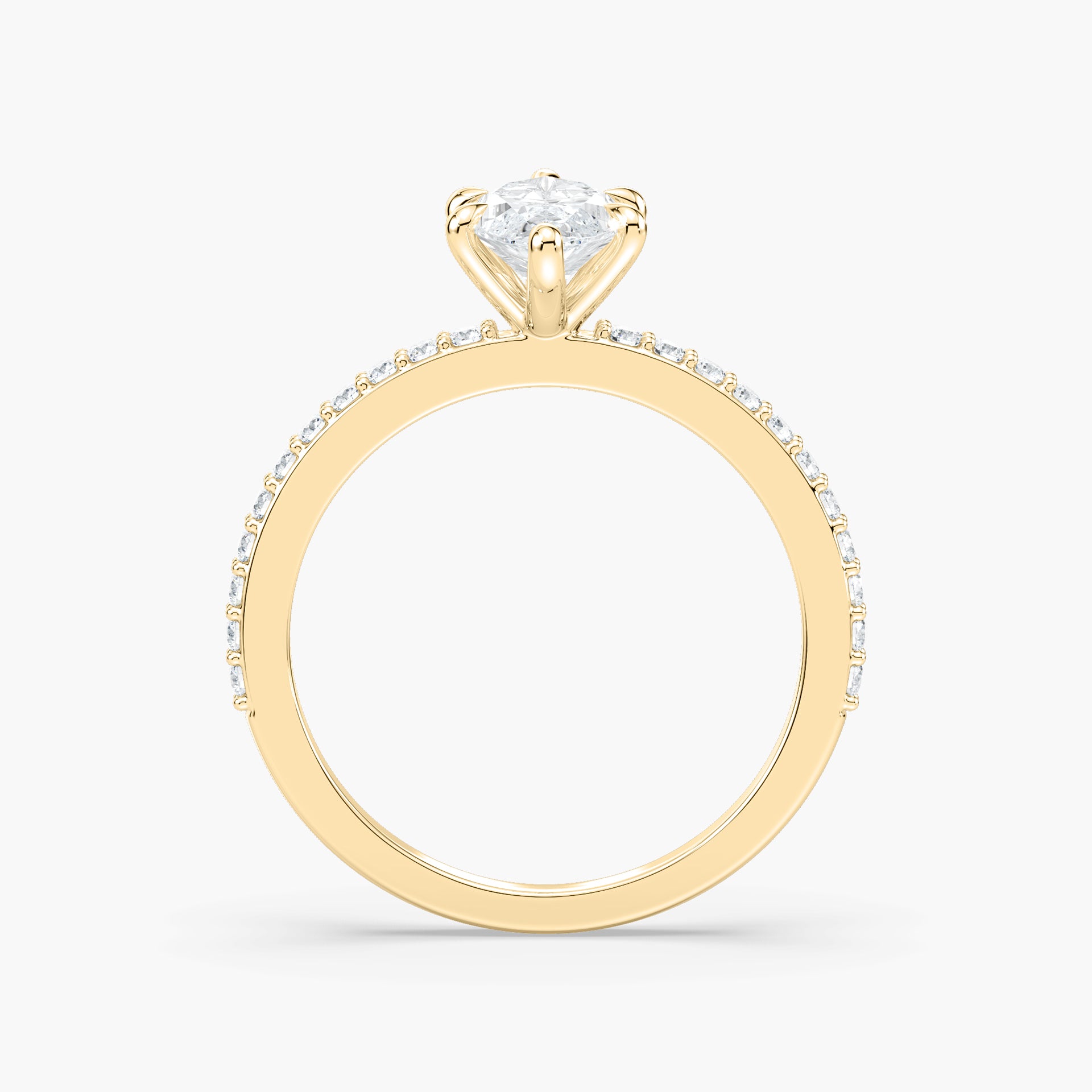 Charlotte Verlobungsring – Gelbgold