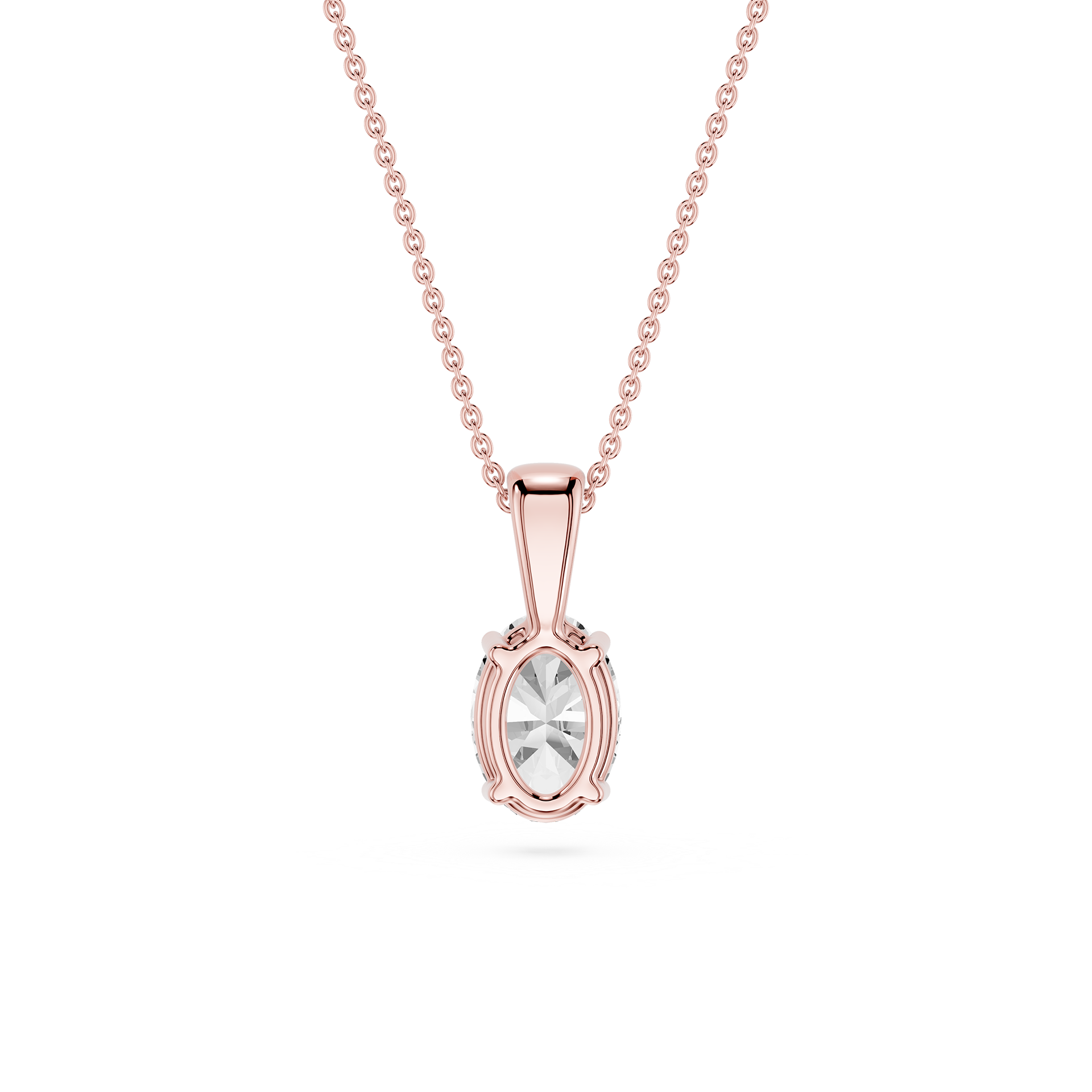 Lovea Lina Anhänger – Ovalschliff – Roségold