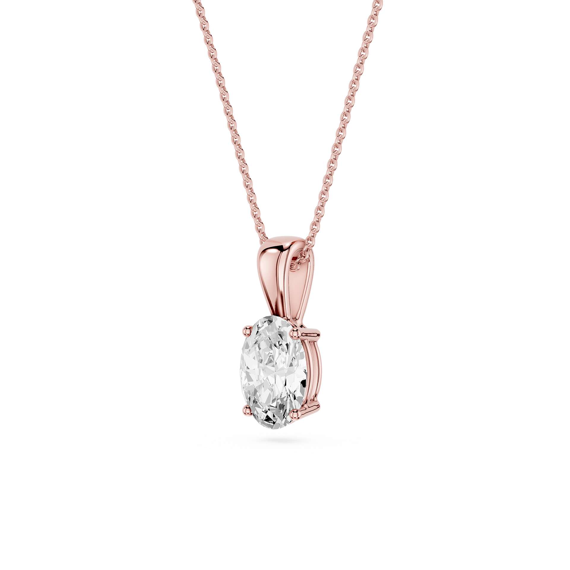 Lovea Lina Anhänger – Ovalschliff – Roségold