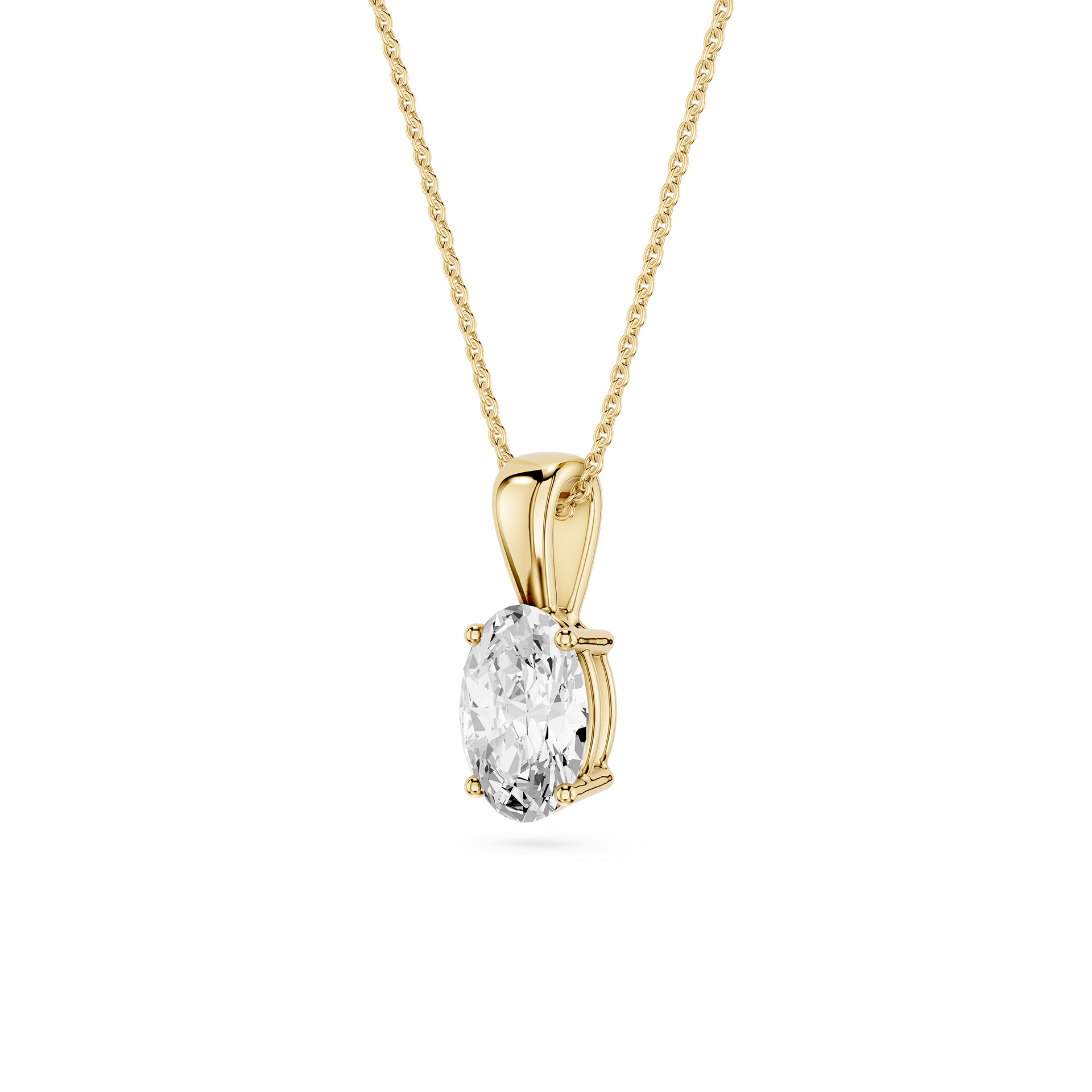 Lovea Lina Anhänger – Ovalschliff – Gelbgold