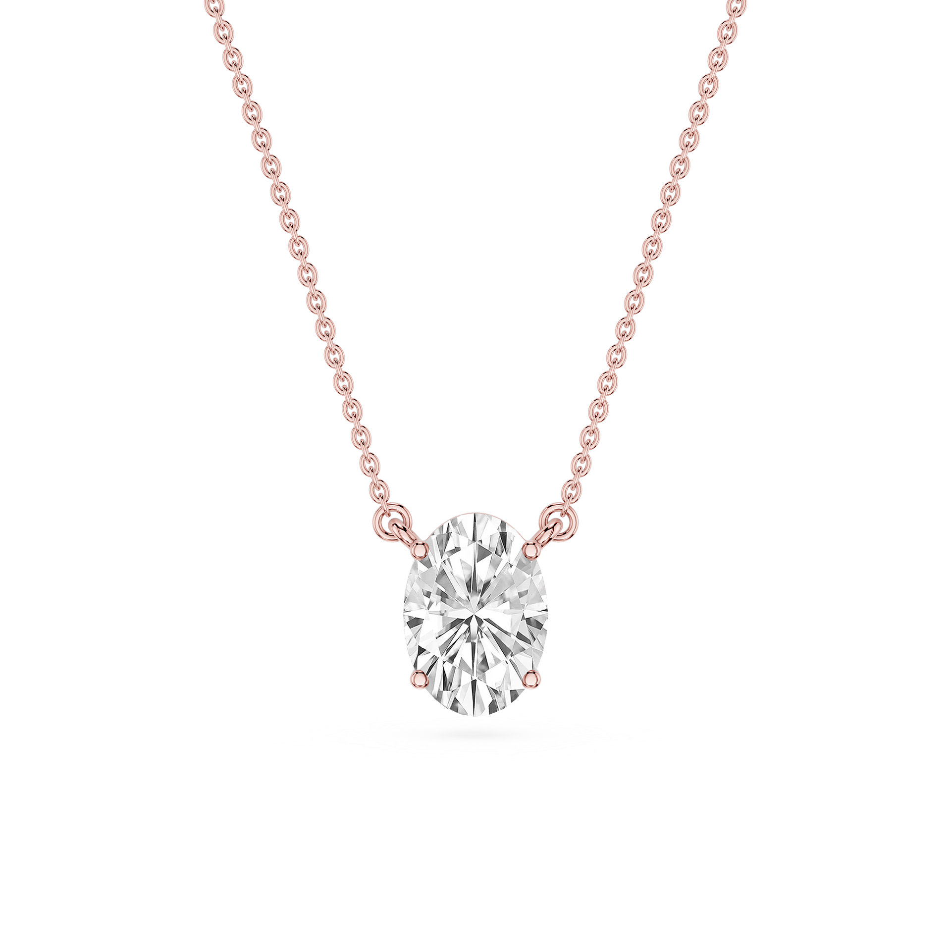 Lovea Carla Anhänger – Ovalschliff – Roségold