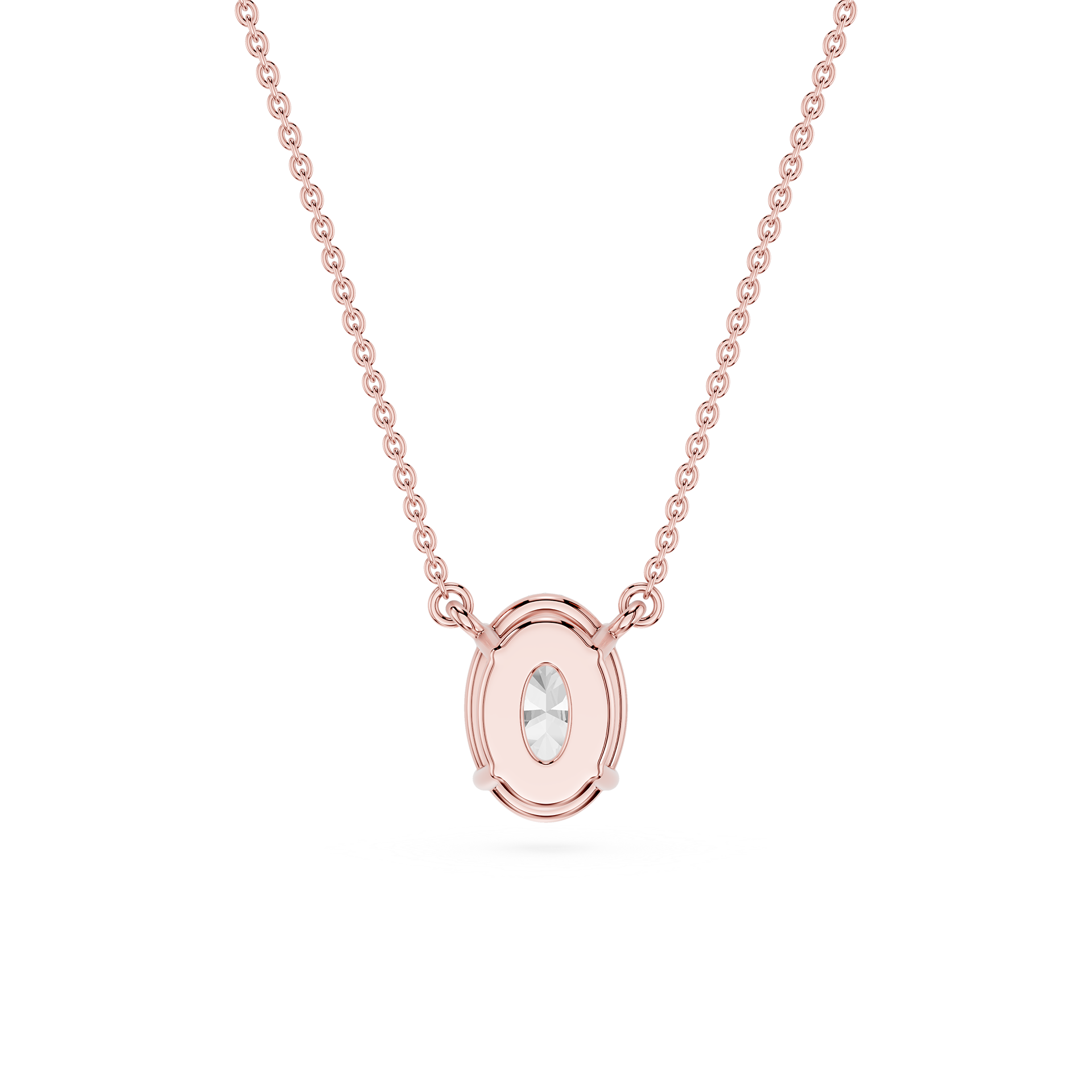 Lovea Carla Anhänger – Ovalschliff – Roségold